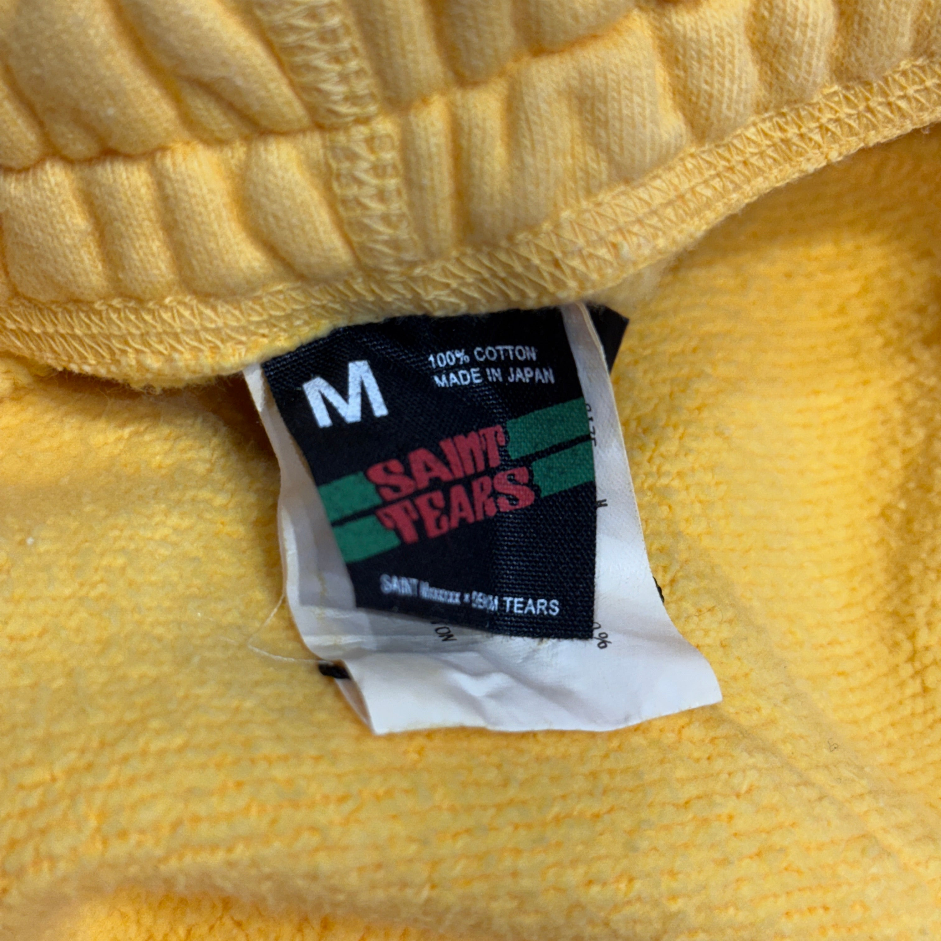 SAINT Mxxxxxx × DENIMTEARS 2021AW Distressed College Logo Sweat Pants SM-A21-0000-053 Size M セントマイケル×デニムティアーズ ユーズド加工 カレッジロゴ スウェットパンツ サイズM