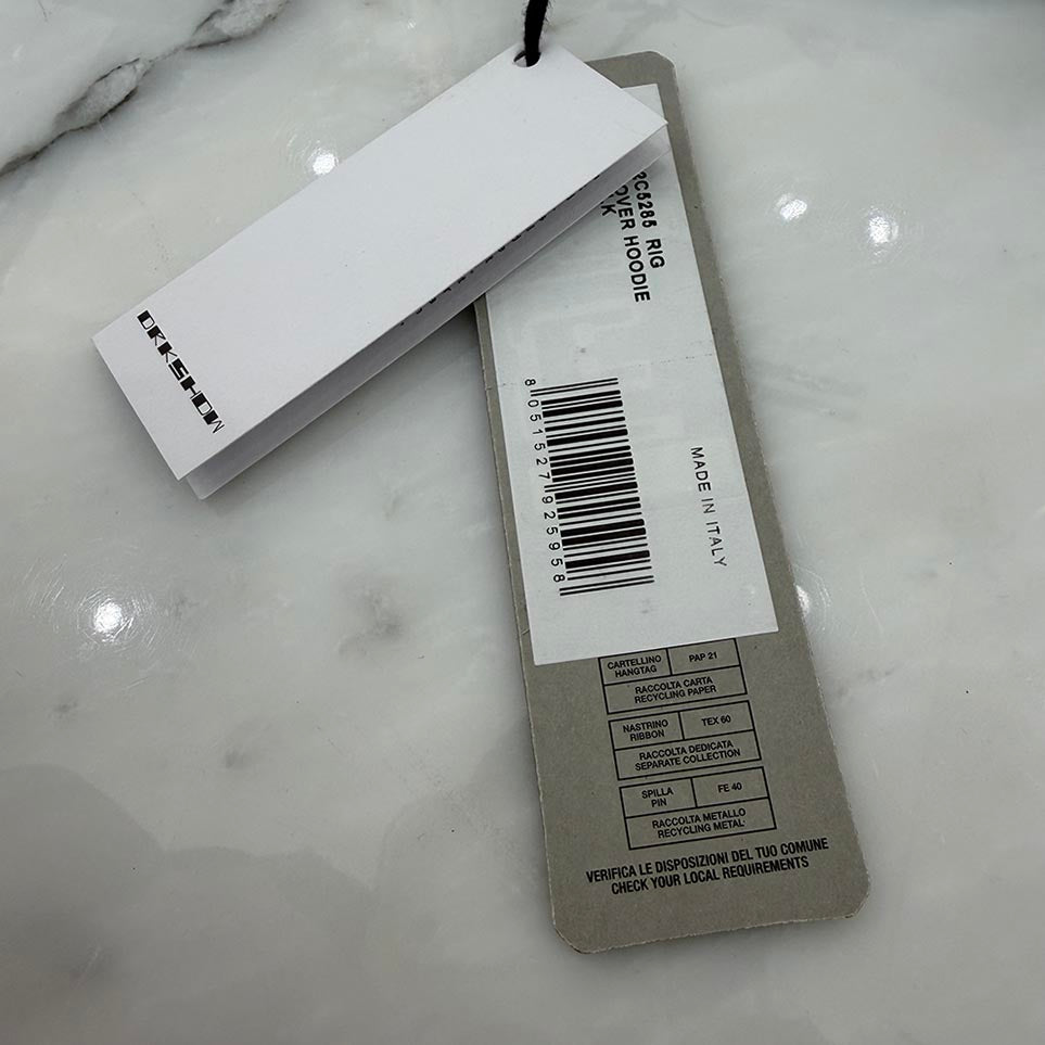 Rick Owens DRKSHDW LUXOR Long Pullover Hoodie DU02C5285-RIG Size M リックオウェンス ダークシャドウ ルクソール ロングプルオーバーフーディ サイズM