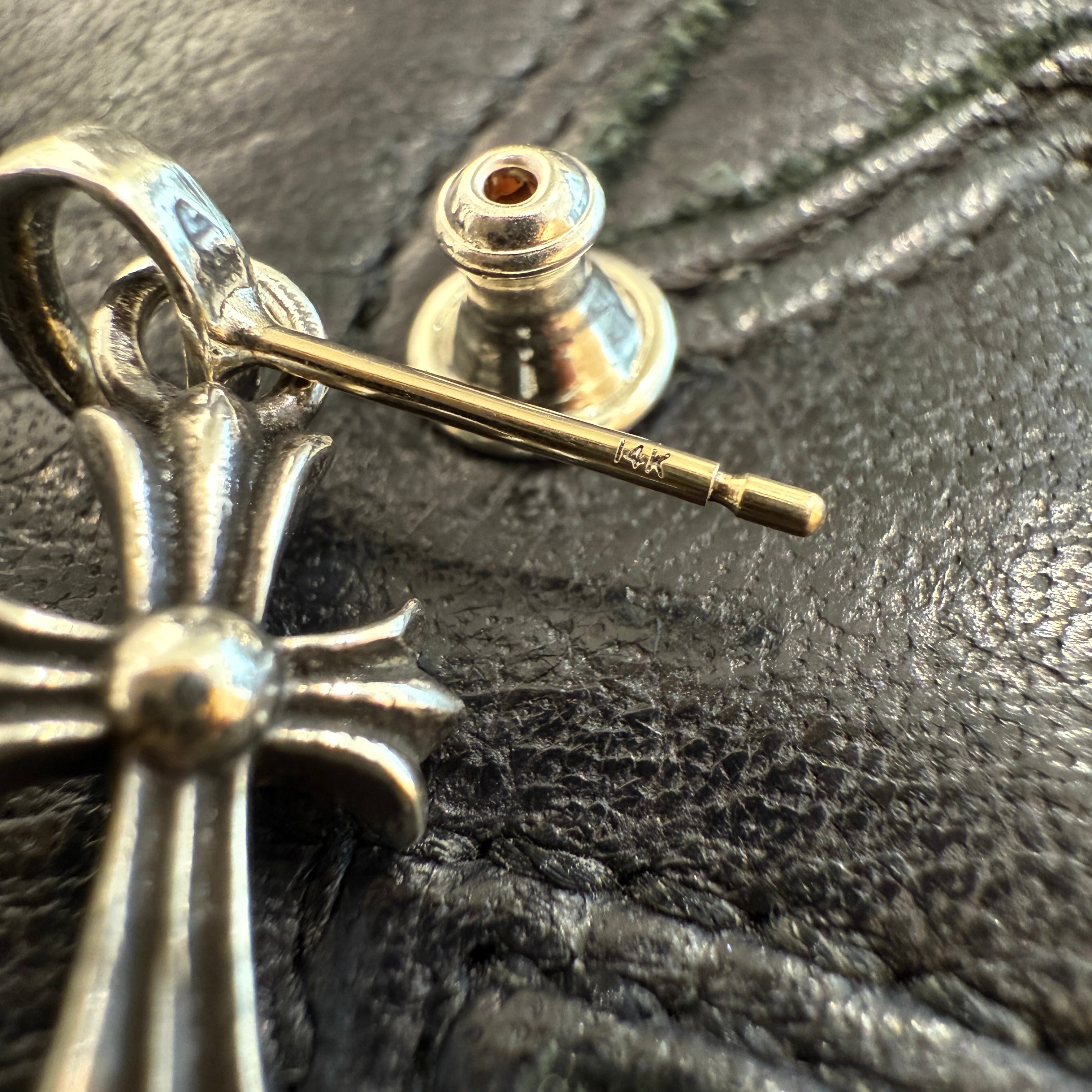 CHROME HEARTS BABY FAT CROSS Earring クロムハーツ ベイビーファットクロス ピアス