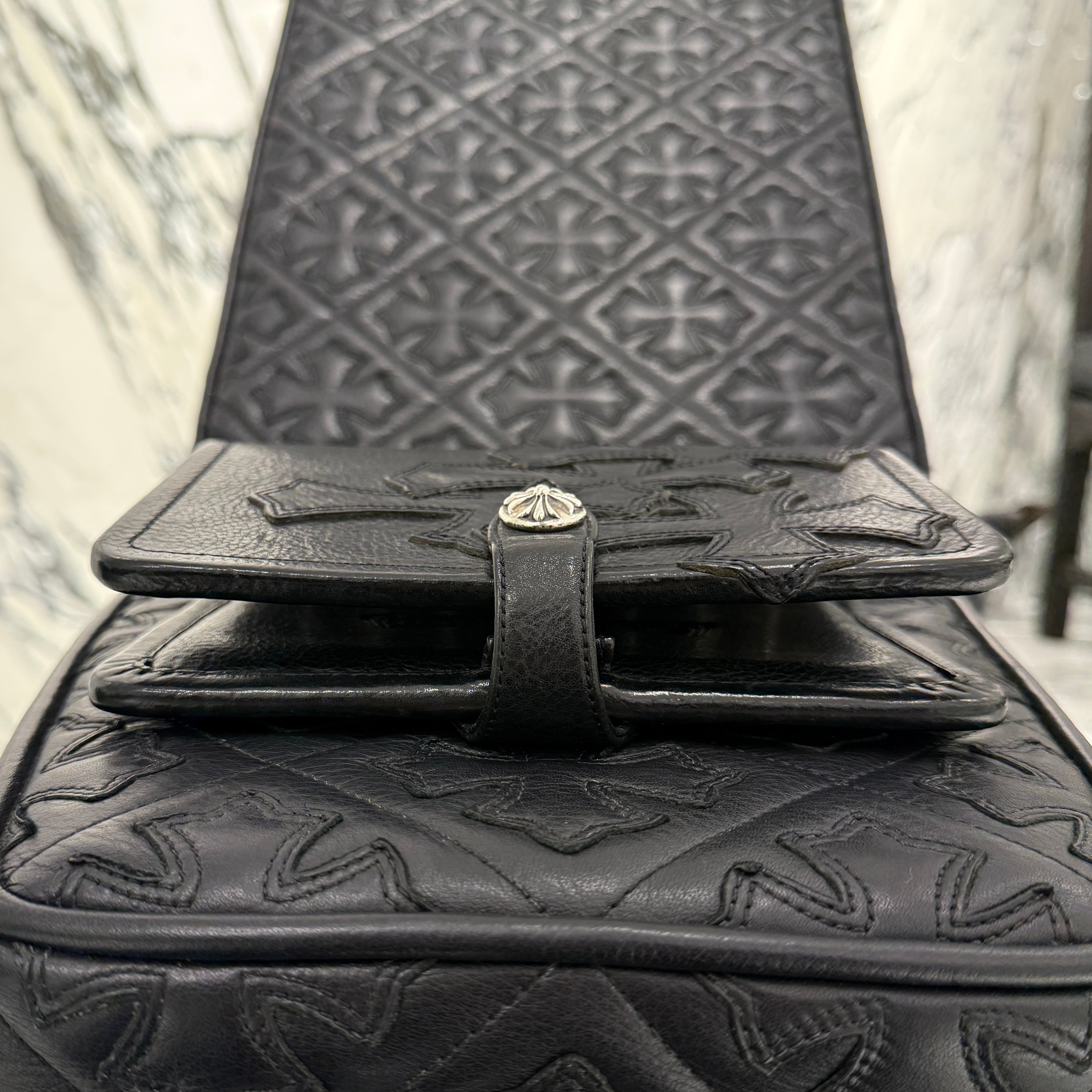 CHROME HEARTS Leather Cross Patch Leather Album Book クロムハーツ レザークロスパッチ レザーアルバムブック
