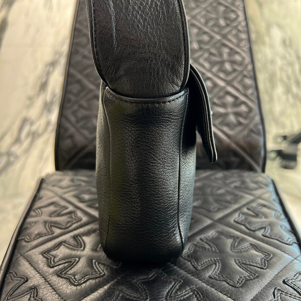 CHROME HEARTS HOT POT CH Plus Cross Ball Leather Shoulder Bag クロムハーツ ホットポット CHプラス クロスボール レザーショルダーバッグ