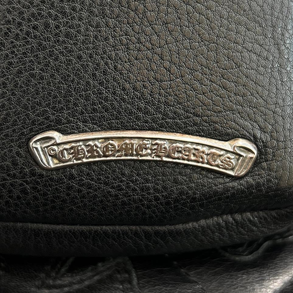 CHROME HEARTS HOT POT CH Plus Cross Ball Leather Shoulder Bag クロムハーツ ホットポット CHプラス クロスボール レザーショルダーバッグ