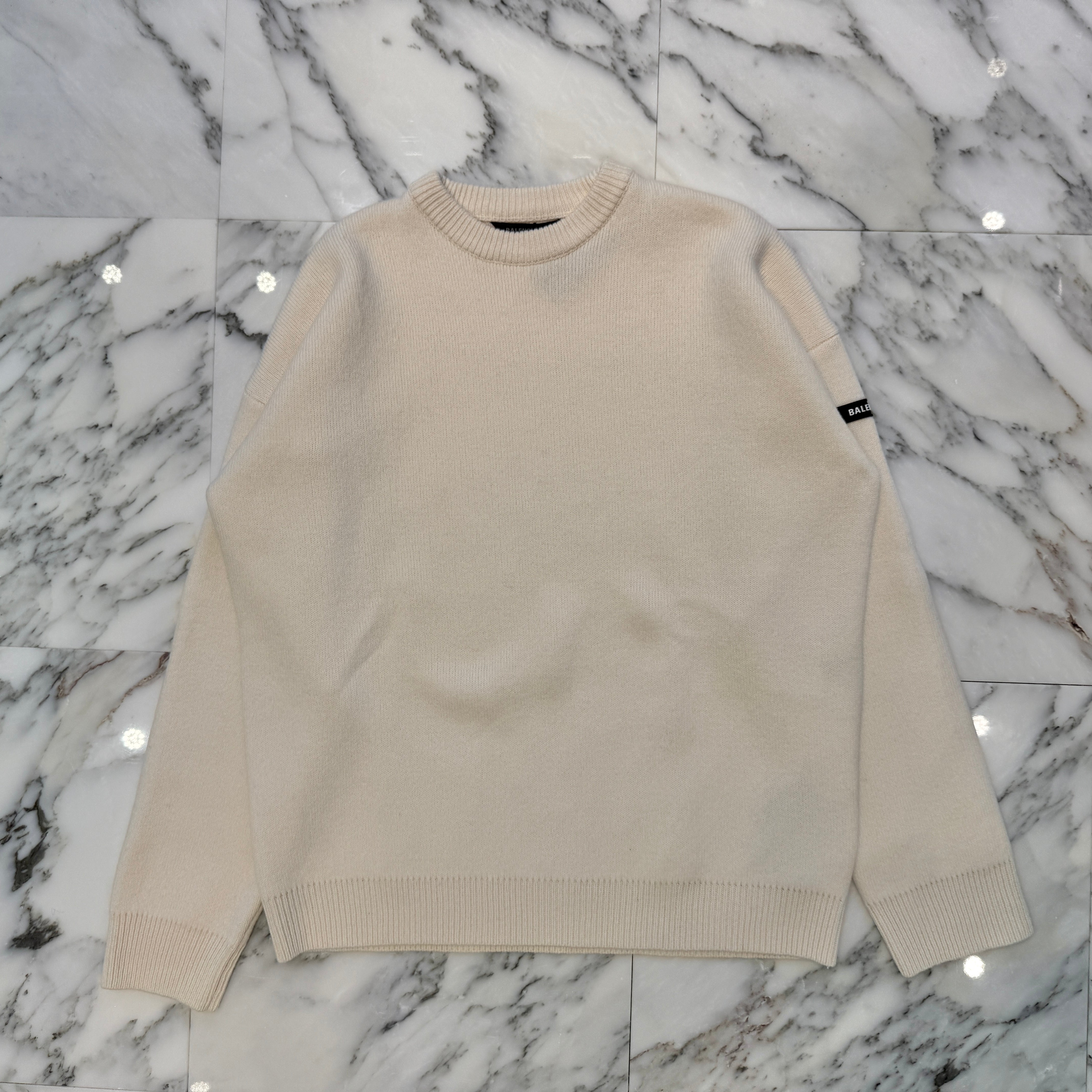 BALENCIAGA 2023AW Crewneck Knit Sweater 769297T1675 Size XS バレンシアガ クルーネック ニットセーター サイズXS
