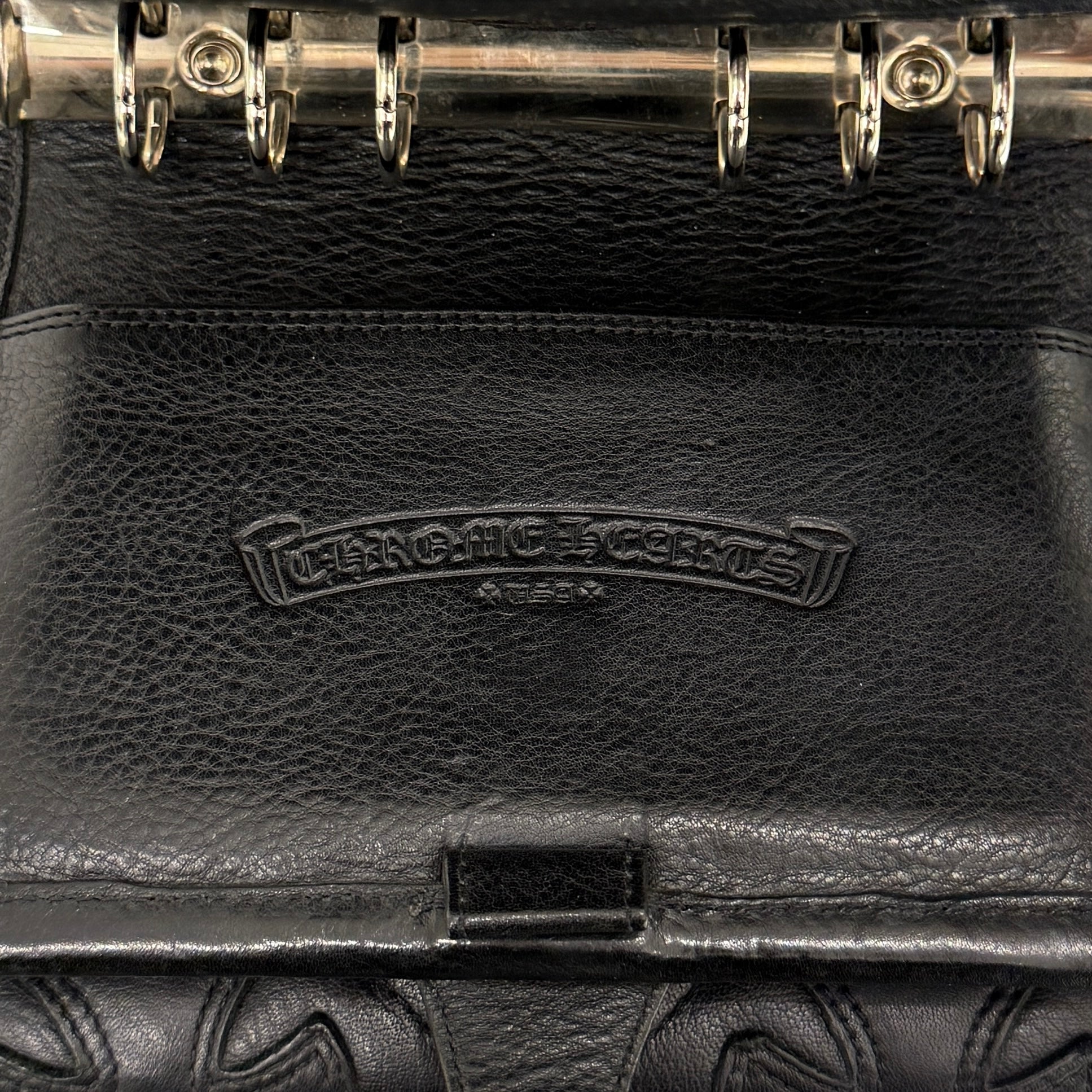 CHROME HEARTS Leather Cross Patch Leather Album Book クロムハーツ