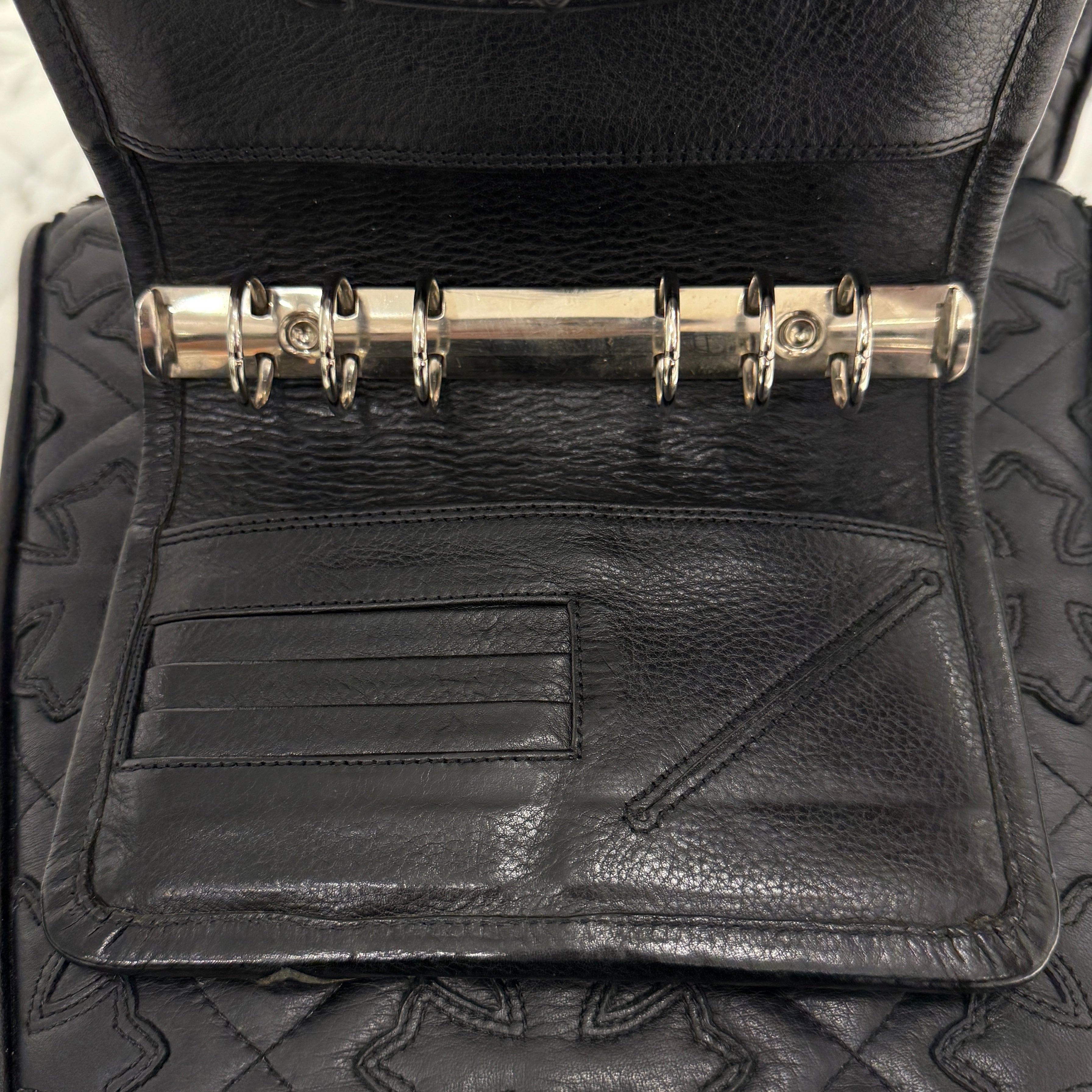 CHROME HEARTS Leather Cross Patch Leather Album Book クロムハーツ レザークロスパッチ レザーアルバムブック