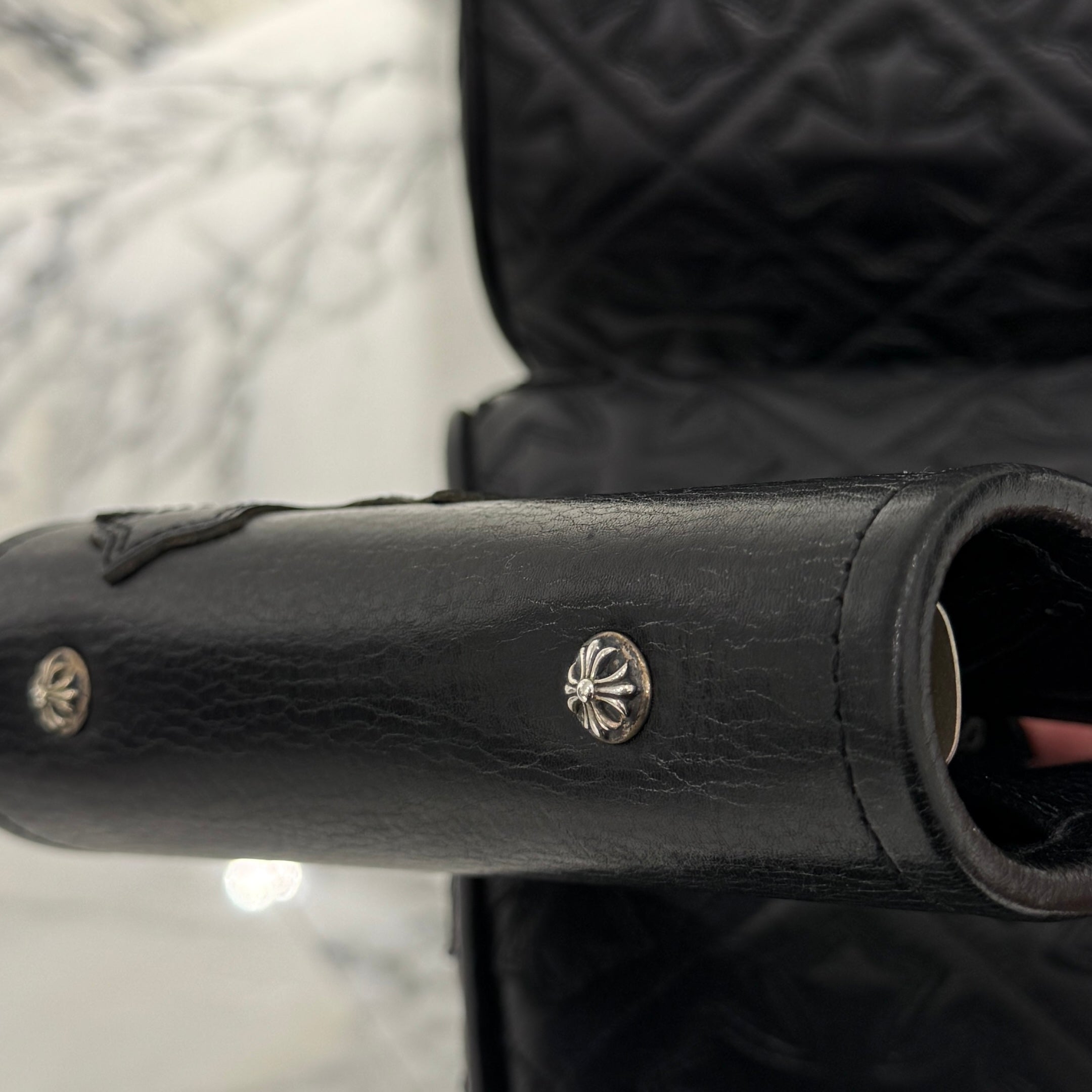 CHROME HEARTS Leather Cross Patch Leather Album Book クロムハーツ レザークロスパッチ レザーアルバムブック