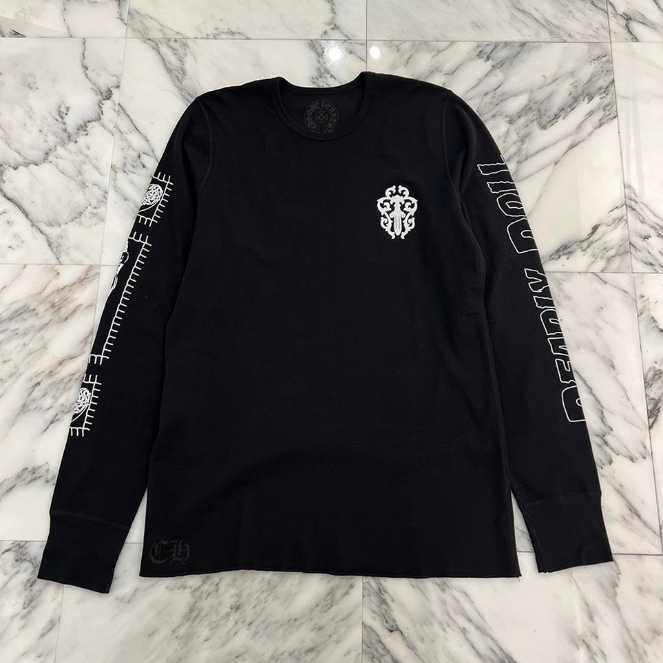 CHROME HEARTS × DEADLY DOLL Horseshoe Thermel Long Sleeve Tee Size