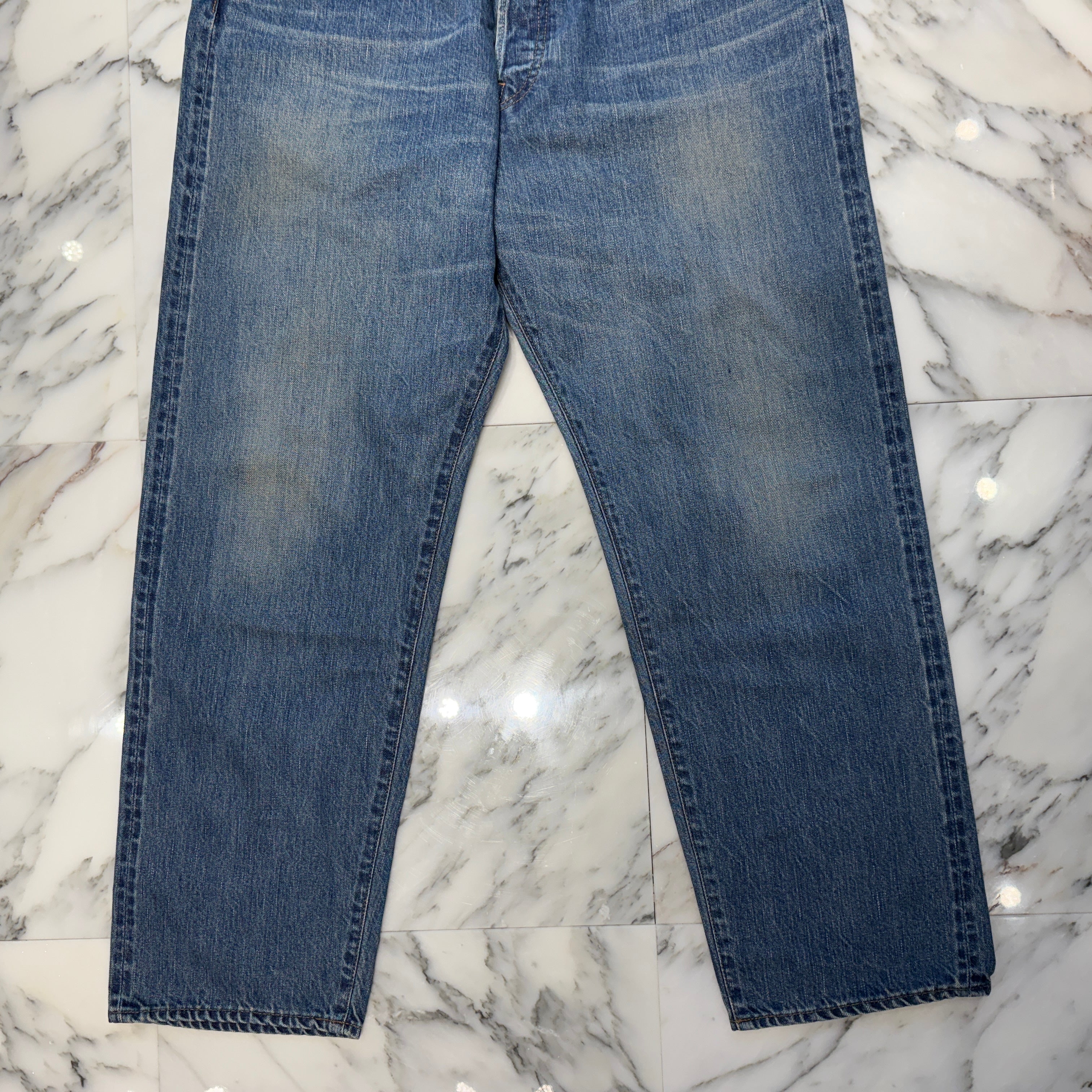 A.PRESSE 2023SS Washed Denim Pants E 23SAP-04-24H Size W36×L27 アプレッセ ウォッシュドデニムパンツE ウエスト36 レングス27