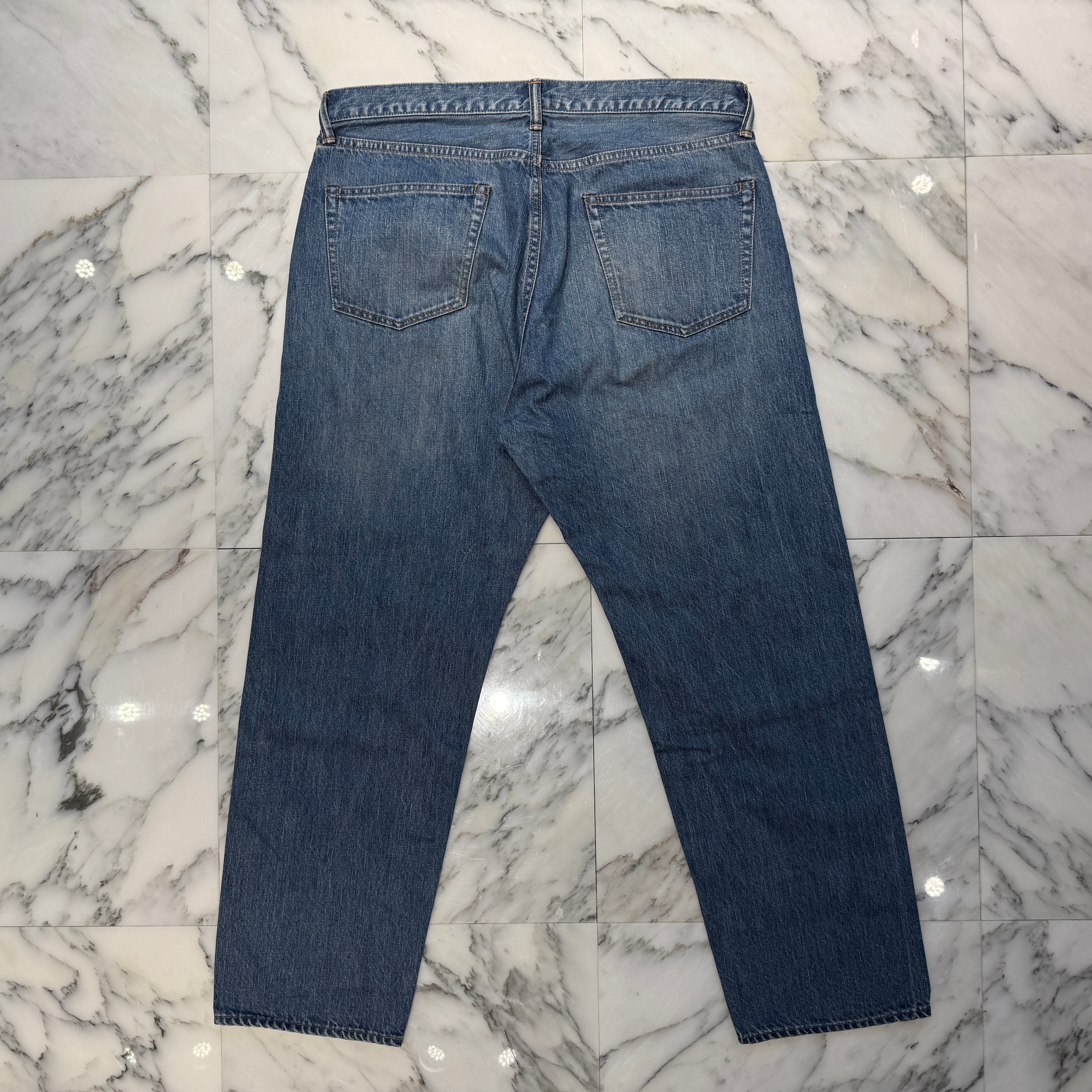 A.PRESSE 2023SS Washed Denim Pants E 23SAP-04-24H Size W36×L27 アプレッセ ウォッシュドデニムパンツE ウエスト36 レングス27