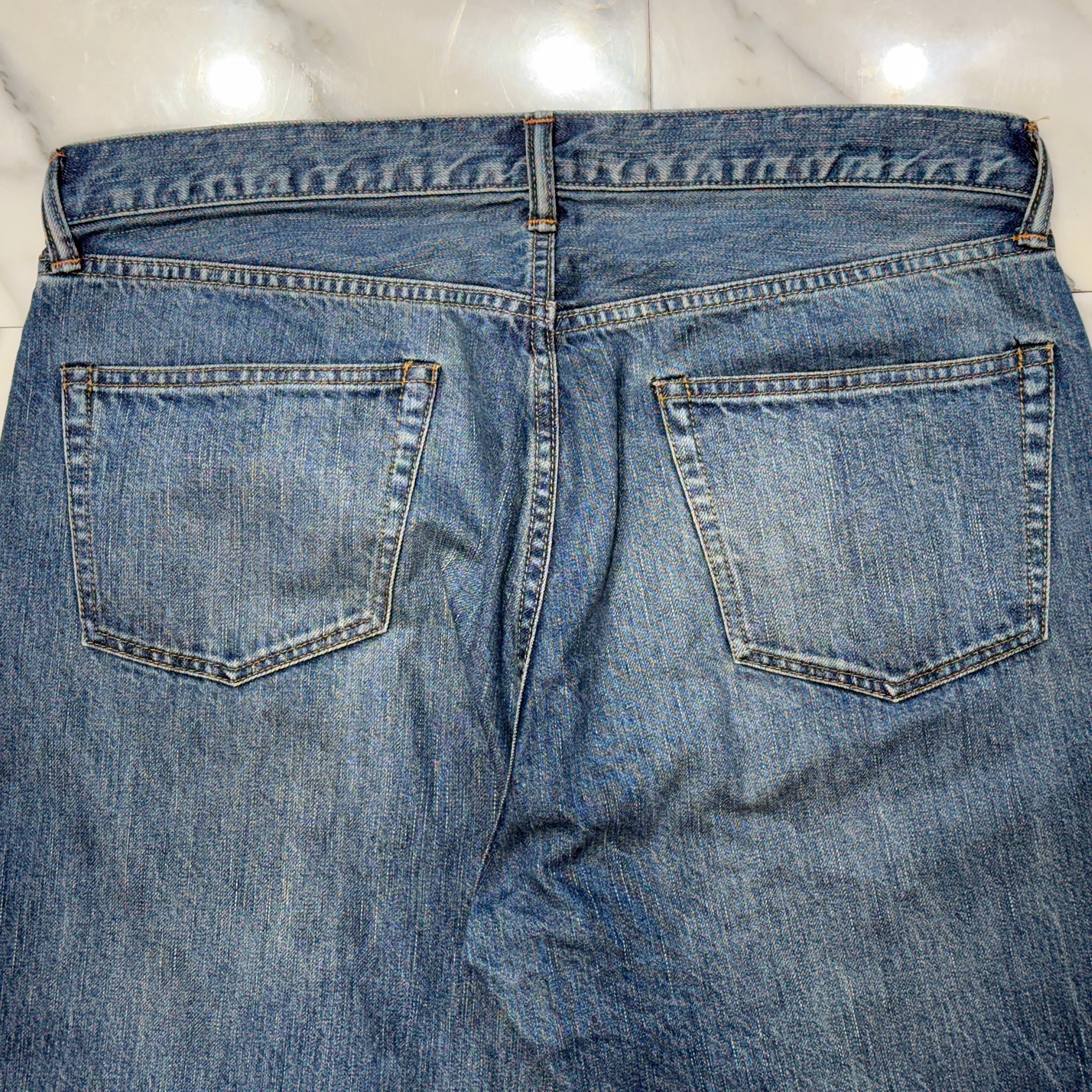 A.PRESSE 2023SS Washed Denim Pants E 23SAP-04-24H Size W36×L27 アプレッセ ウォッシュドデニムパンツE ウエスト36 レングス27