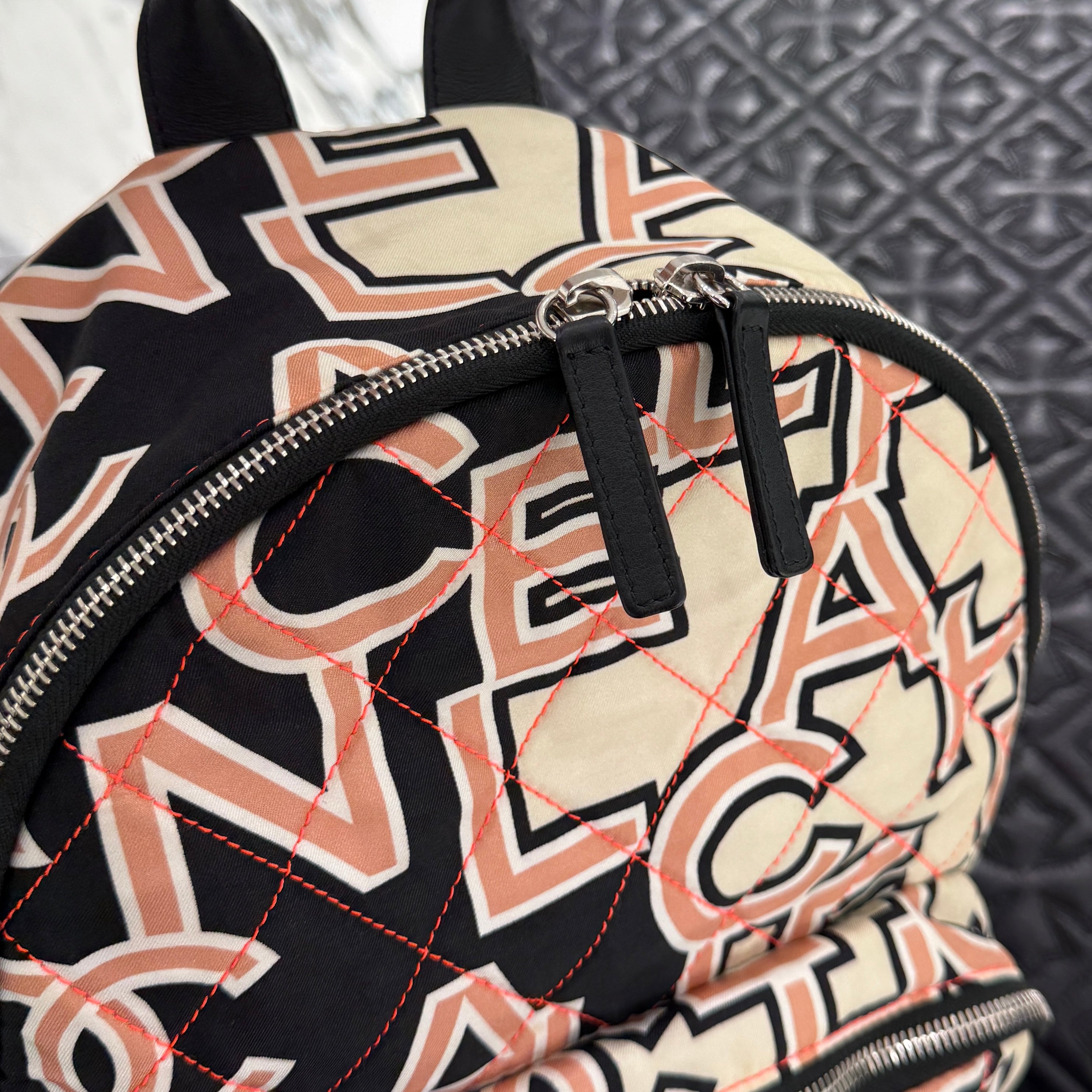 CHANEL MATELASSE Logo Design Pattern NEON Back Pack シャネル マトラッセ ロゴデザイン柄 ネオン バックパック