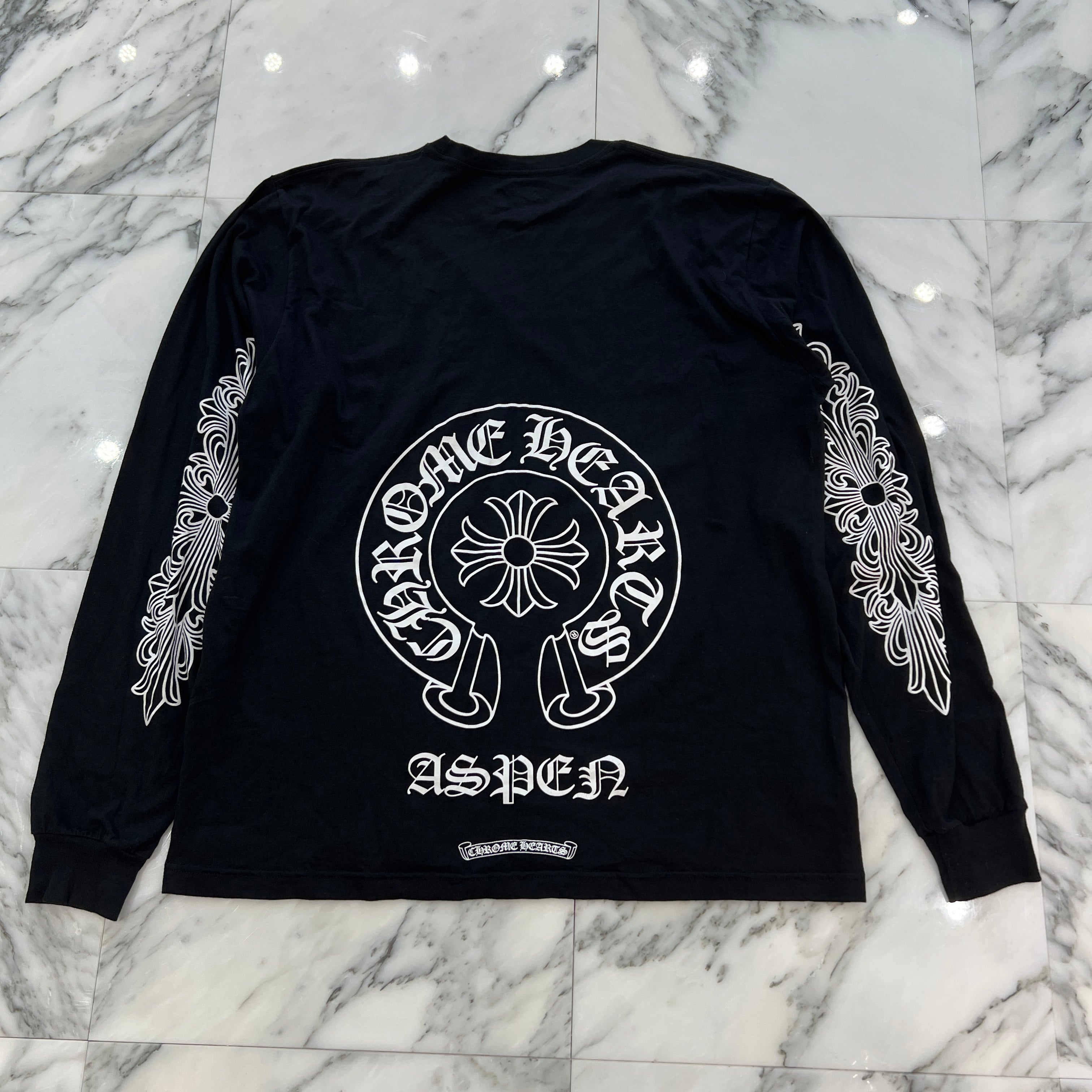 CHROME HEARTS ASPEN Limited Horseshoe Long Sleeve Tee Size XL クロムハーツ アスペン限定 ホースシュー ロングスリーブTシャツ サイズXL