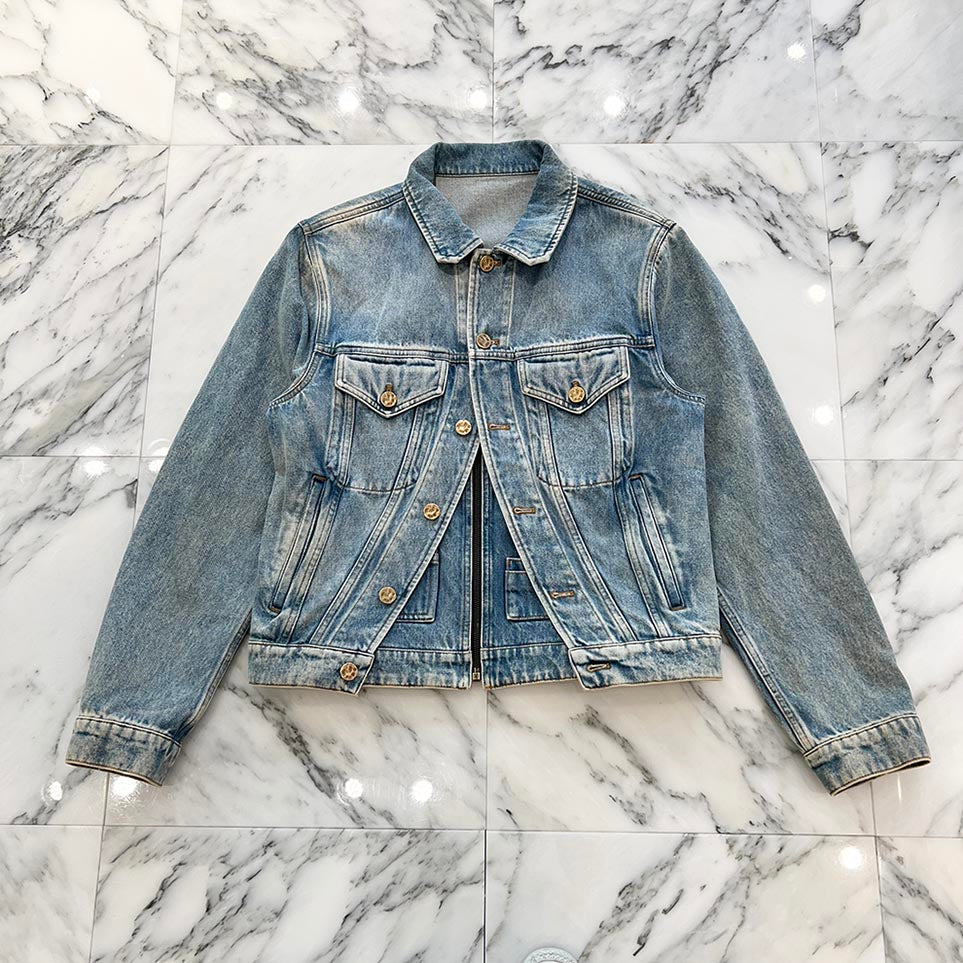 LOUIS VUITTON 2019SS Double Front Virgil Abloh Denim Jacket