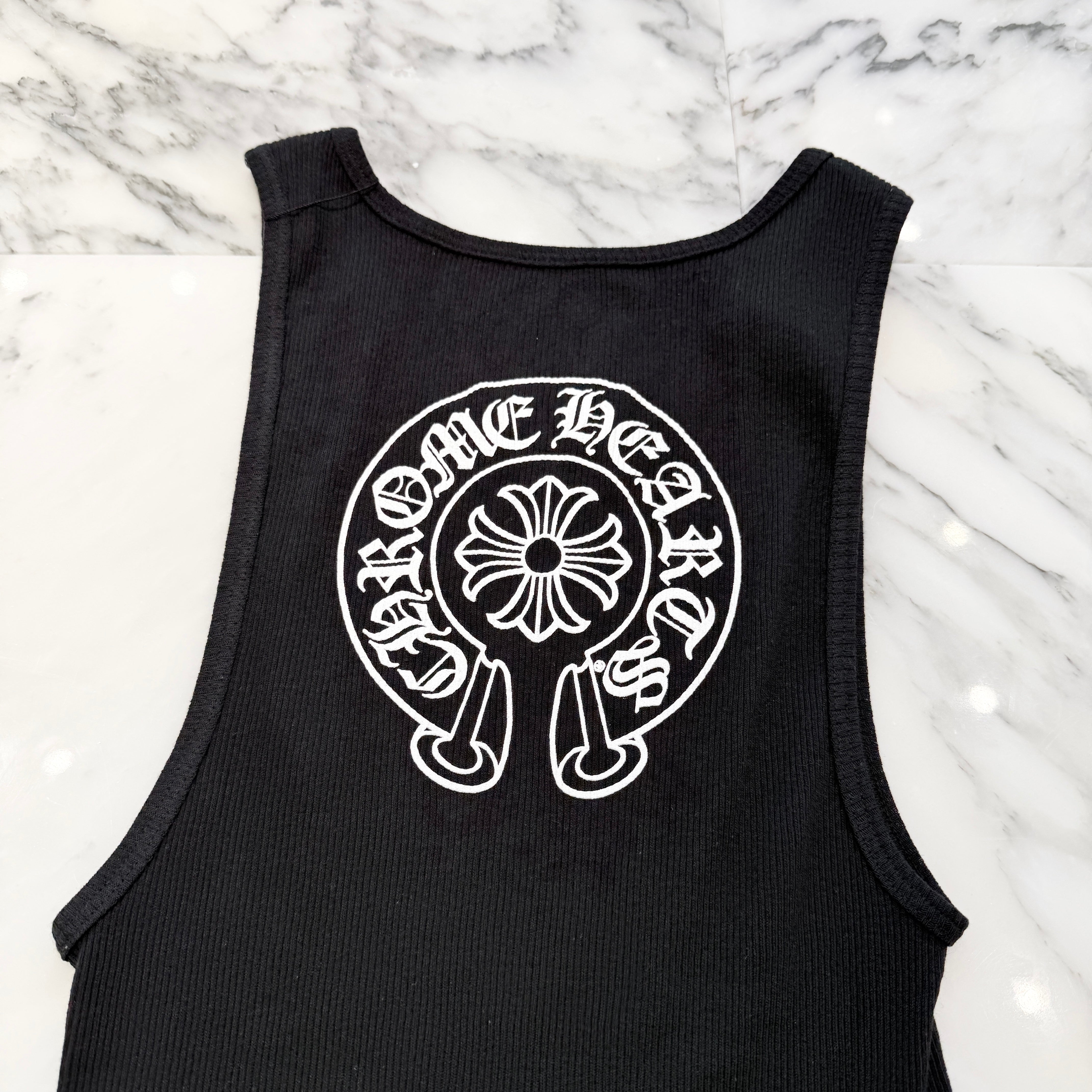 【Chrome Hearts】Horseshoe Tank Top★タンクトップ Chrome Hearts Gray Horseshoe Logo Tank top - SRM – SHENGLI