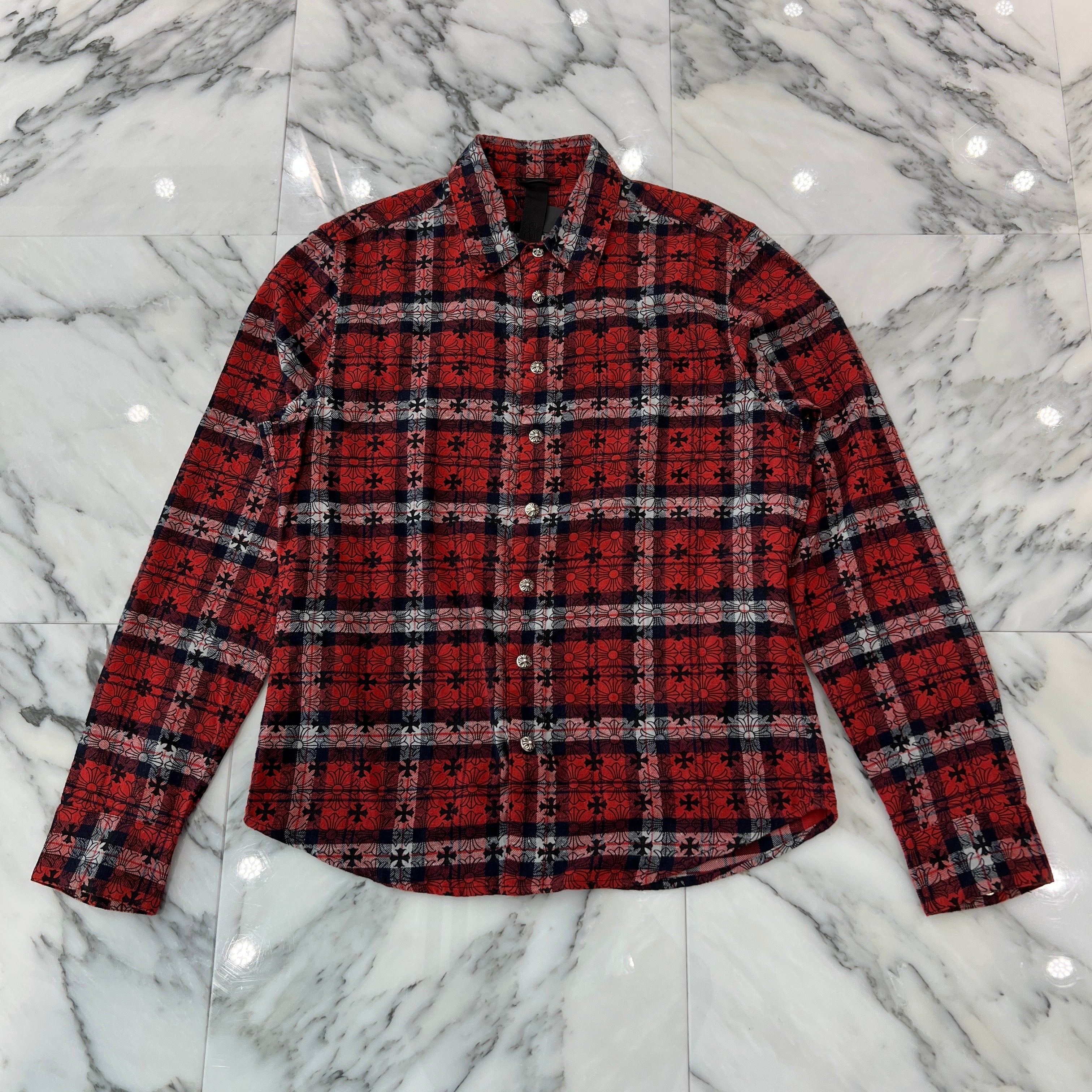 トップス Chrome Hearts Looseends LS Check Shirt CHROME HEARTS クロムハーツ LOOSEENDS LS CHECK ルーズエンド