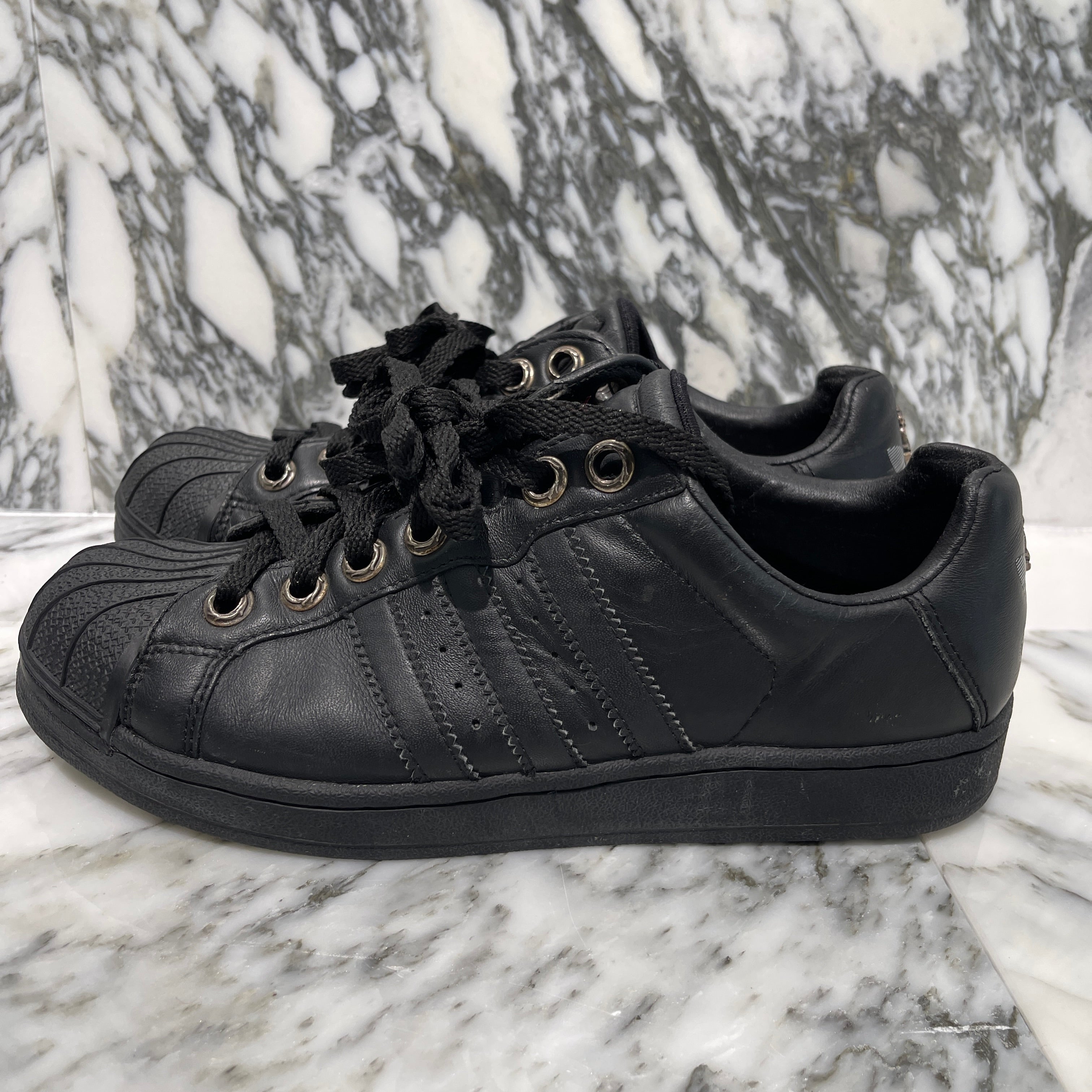 CHROME HEARTS × adidas ULTRASTAR Custom Leather Sneakers Size US8(26.0cm) クロムハーツ×アディダス ウルトラスター カスタム レザースニーカー サイズ US8(26.0cm)