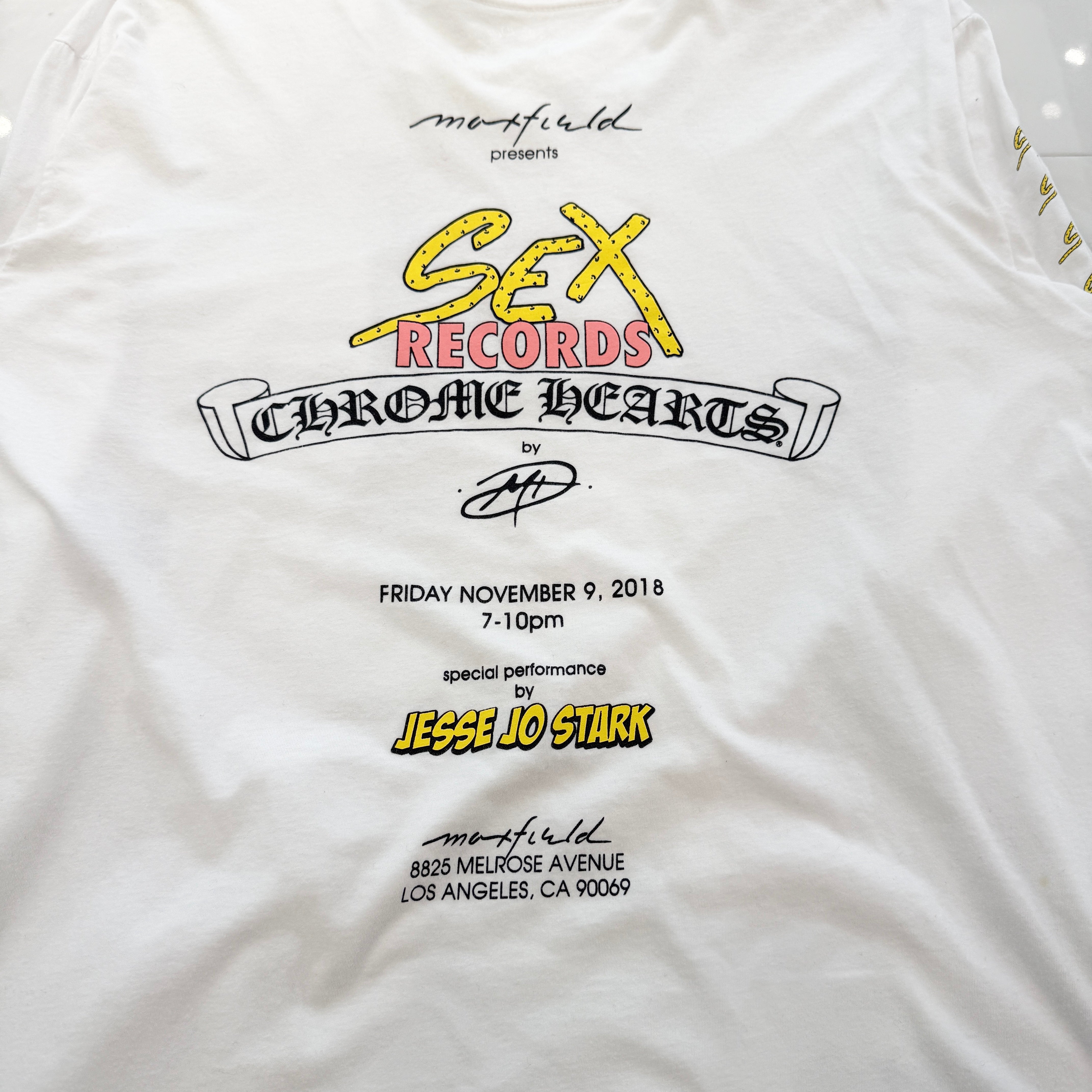 CHROME HEARTS×MATTY BOY×MAXFIELD Sex Records Long Sleeve Tee Size XL クロムハーツ×マティボーイ×マックスフィールド セックスレコード ロングスリーブTシャツ サイズXL