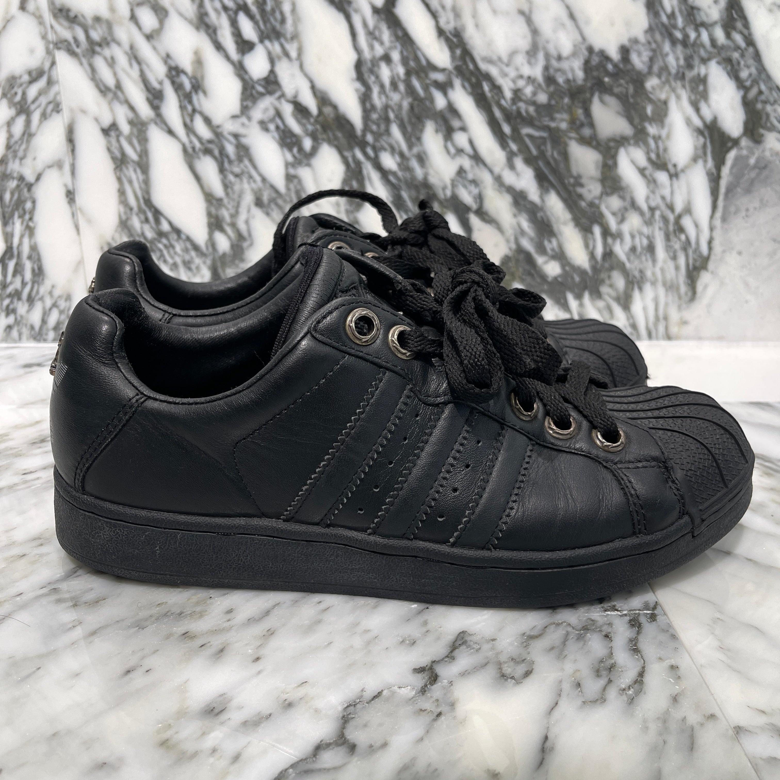CHROME HEARTS × adidas ULTRASTAR Custom Leather Sneakers Size US8(26.0cm) クロムハーツ×アディダス ウルトラスター カスタム レザースニーカー サイズ US8(26.0cm)