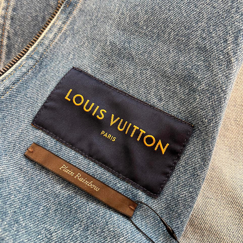 LOUIS VUITTON 2019SS Double Front Virgil Abloh Denim Jacket HGA73WLVP Size 46 ルイヴィトン ダブルフロント ヴァージル アブローデニムジャケット サイズ46