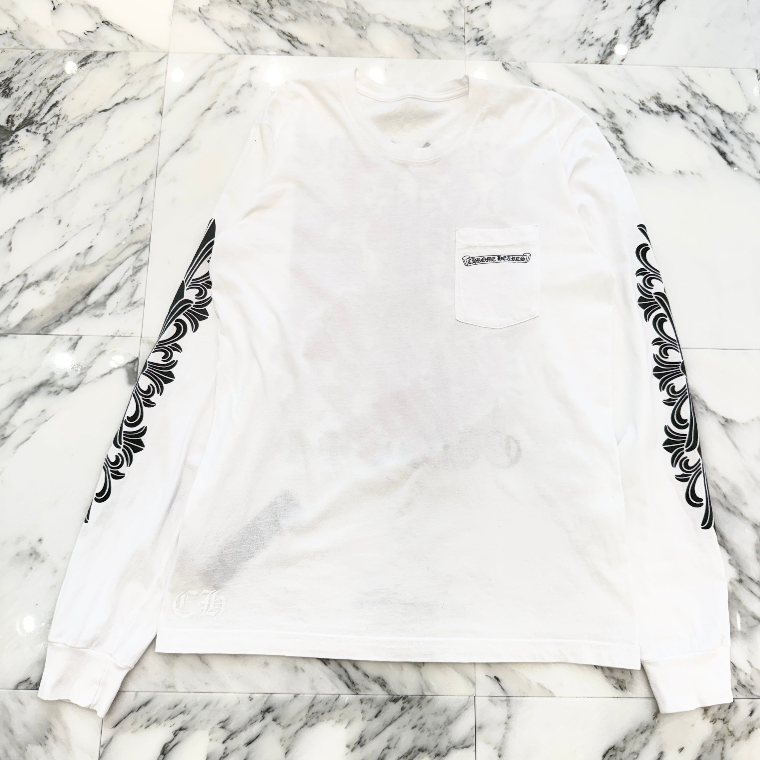 CHROME HEARTS Dagger Eye Chart Long Sleeve Tee Size XL クロムハーツ ダガー アイチャート ロングスリーブ Tシャツ サイズXL