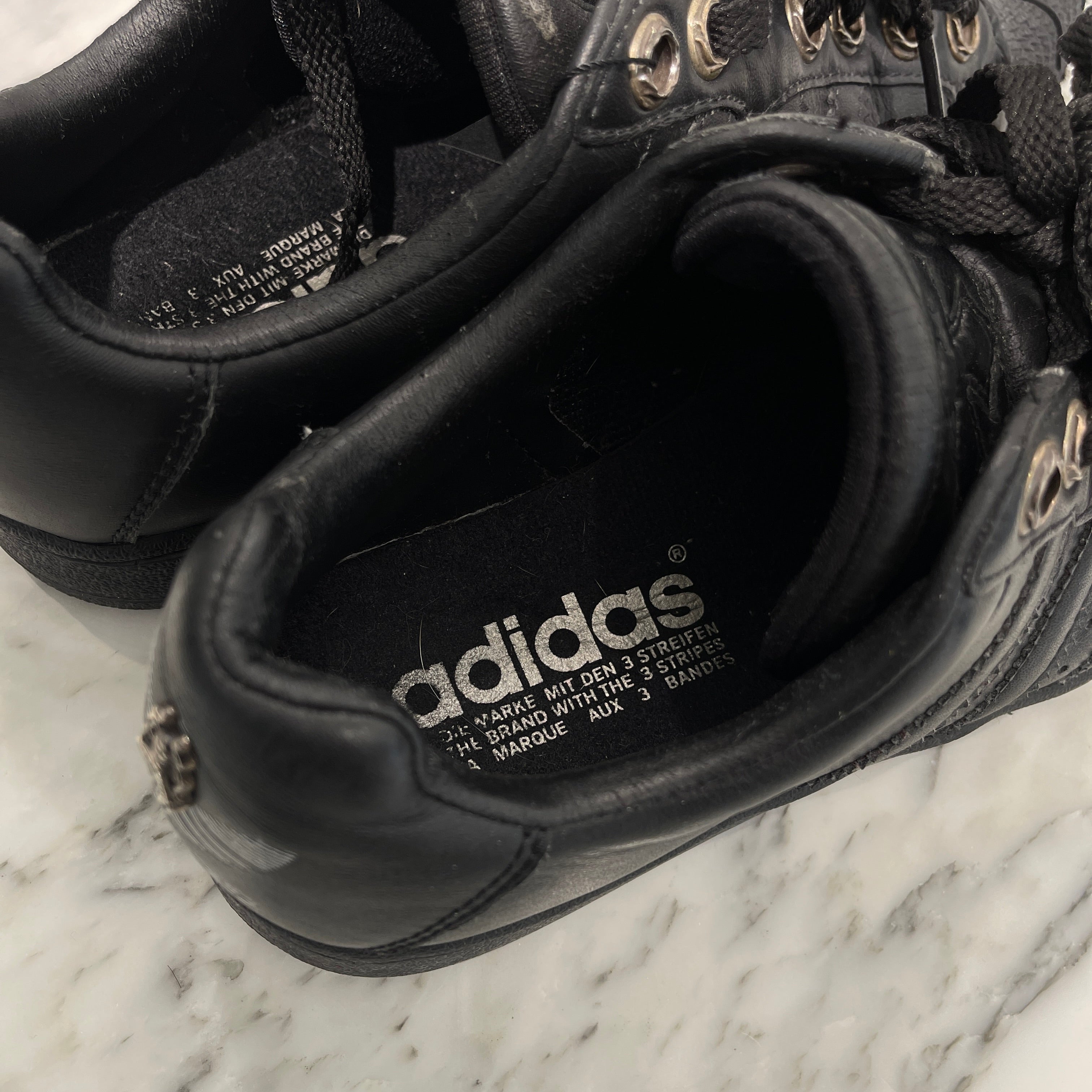 CHROME HEARTS × adidas ULTRASTAR Custom Leather Sneakers Size US8(26.0cm) クロムハーツ×アディダス ウルトラスター カスタム レザースニーカー サイズ US8(26.0cm)