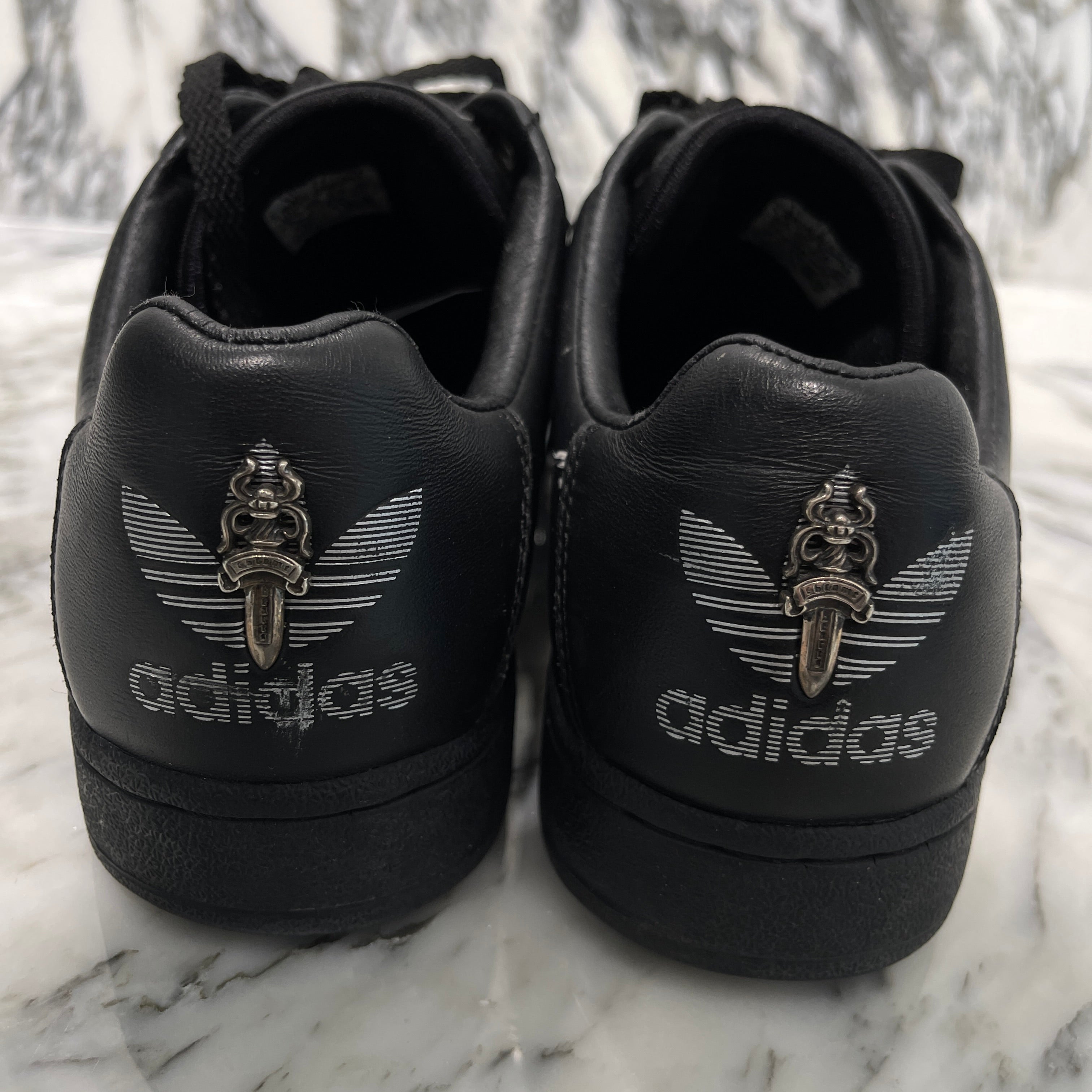 CHROME HEARTS × adidas ULTRASTAR Custom Leather Sneakers Size US8(26.0cm) クロムハーツ×アディダス ウルトラスター カスタム レザースニーカー サイズ US8(26.0cm)