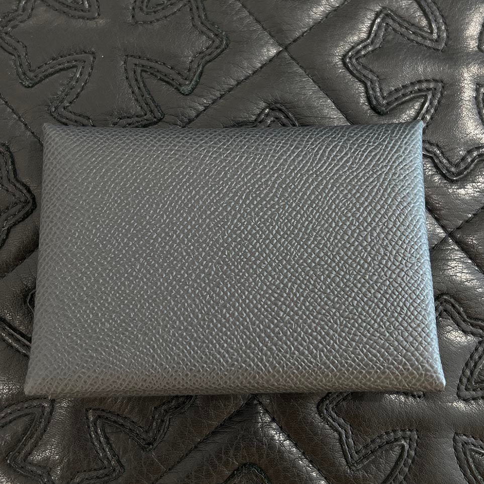 HERMES Calvi Duo Card Case "Vale Mangrove" K刻印 エルメス カルヴィデュオ カードケース "ヴェールマングローブ" K刻印