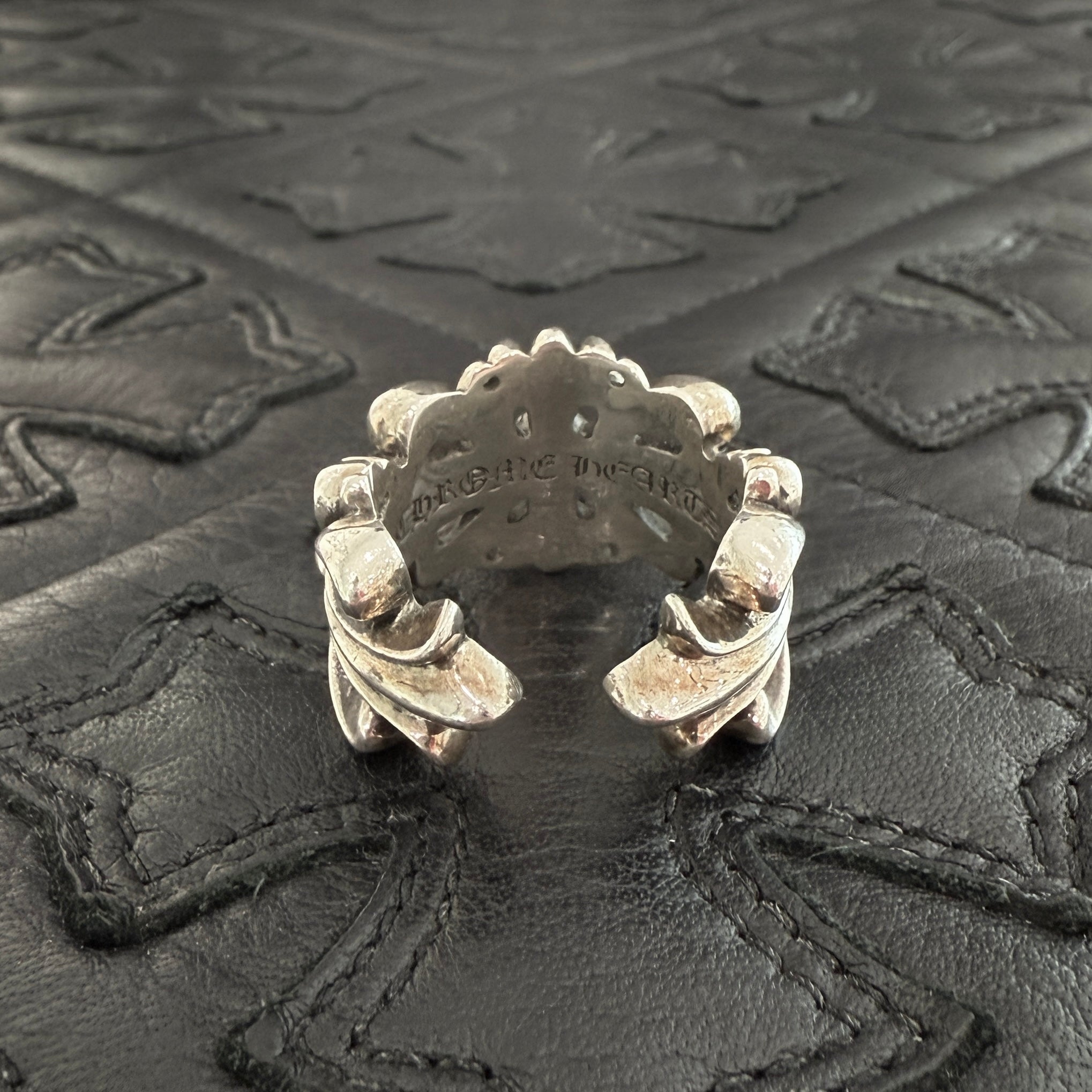 CHROME HEARTS DBL FLRL CRS Ring Size 23号 クロムハーツ ダブルフローラルクロス リング シルバー925 サイズ23号