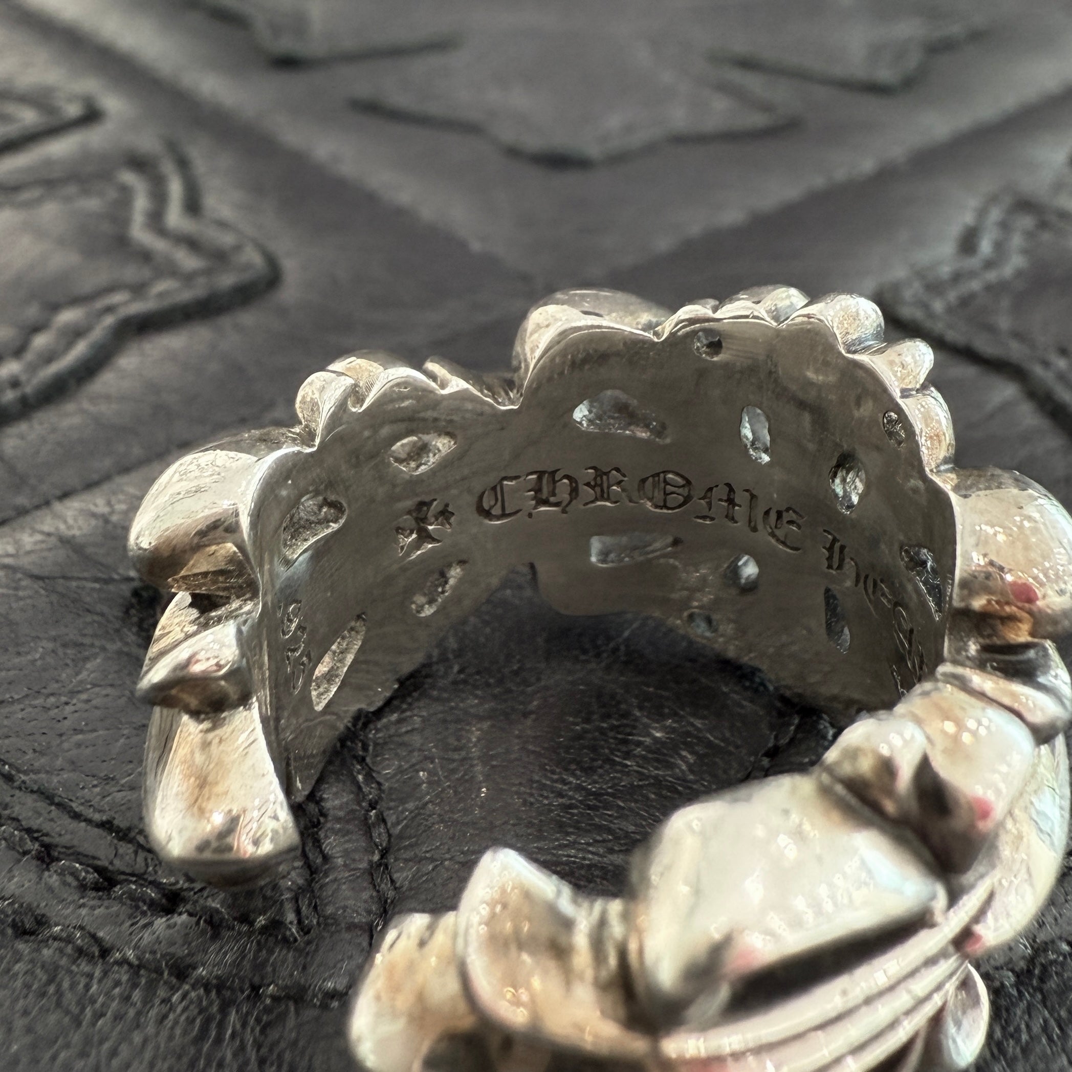 CHROME HEARTS DBL FLRL CRS Ring Size 23号 クロムハーツ ダブルフローラルクロス リング シルバー925 サイズ23号