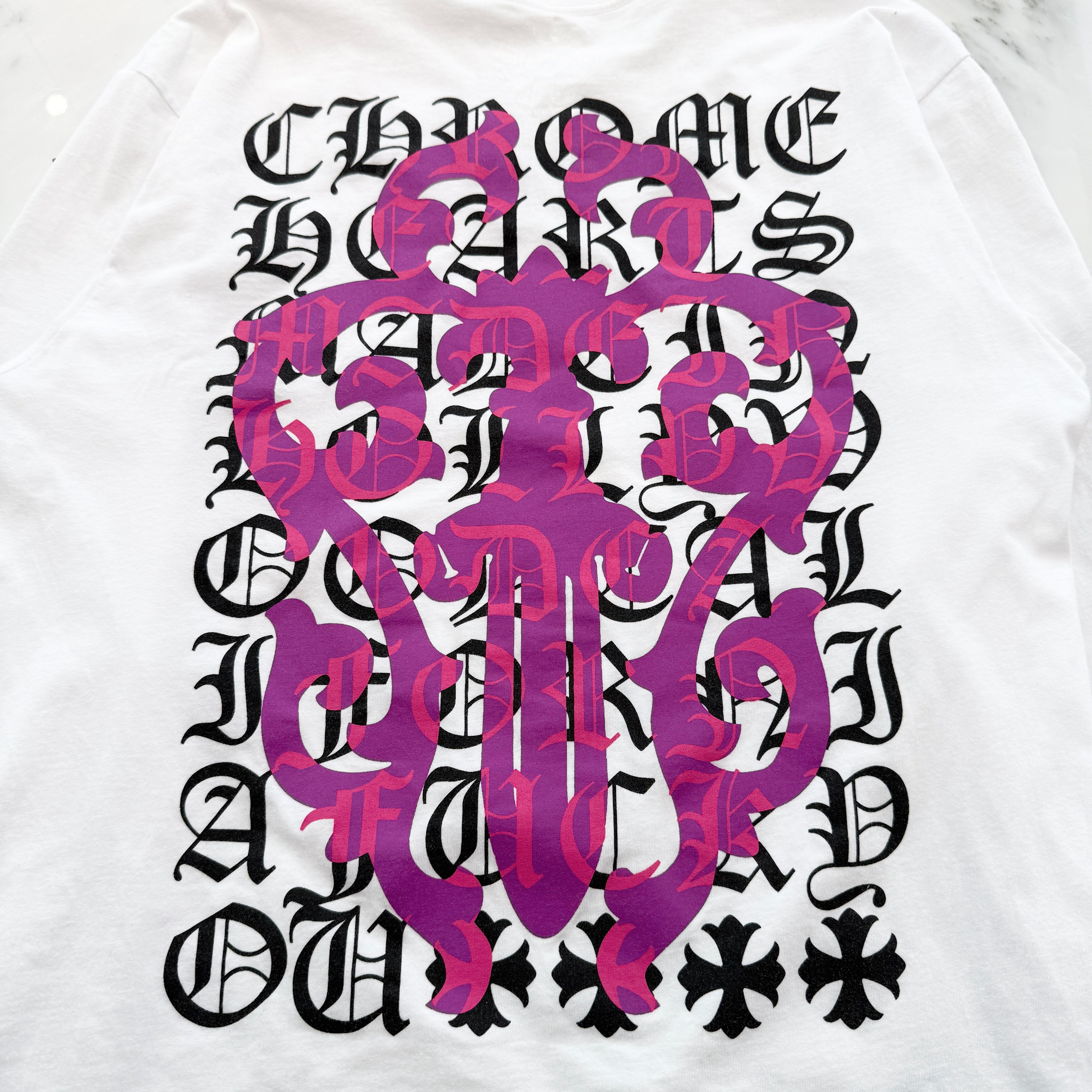 CHROME HEARTS Dagger Eye Chart Long Sleeve Tee Size XXL クロムハーツ ダガー アイチャート ロングスリーブ Tシャツ サイズXXL