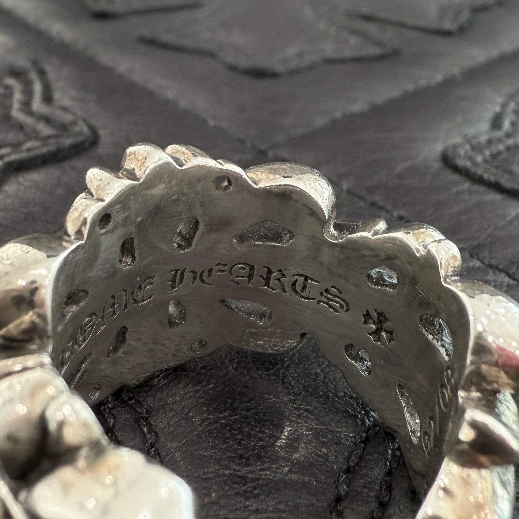 CHROME HEARTS DBL FLRL CRS Ring Size 23号 クロムハーツ ダブルフローラルクロス リング シルバー925 サイズ23号