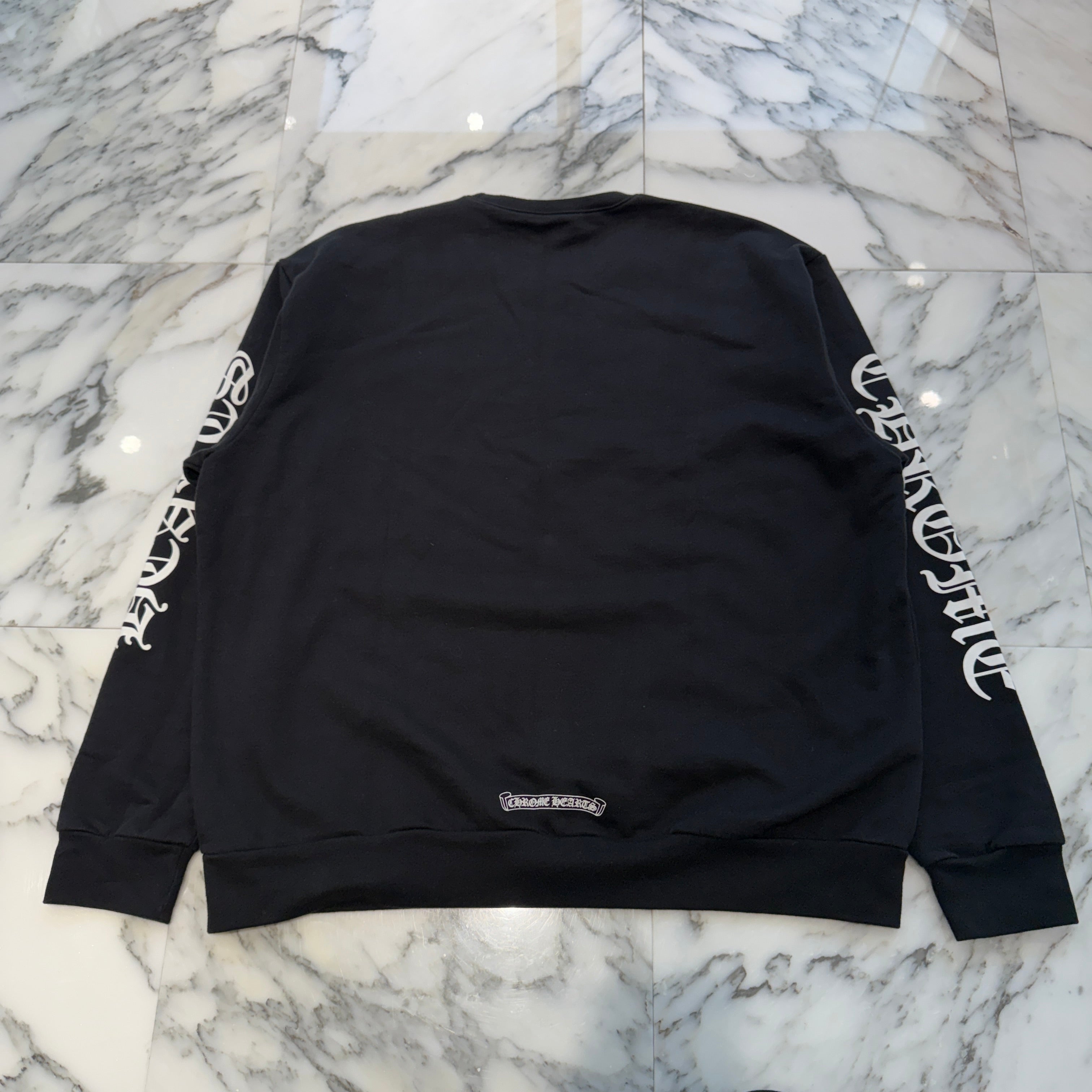 CHROME HEARTS Neck Logo Crewneck Sweatshirt Size L クロムハーツ ネックロゴクルーネックスウェットシャツ サイズL