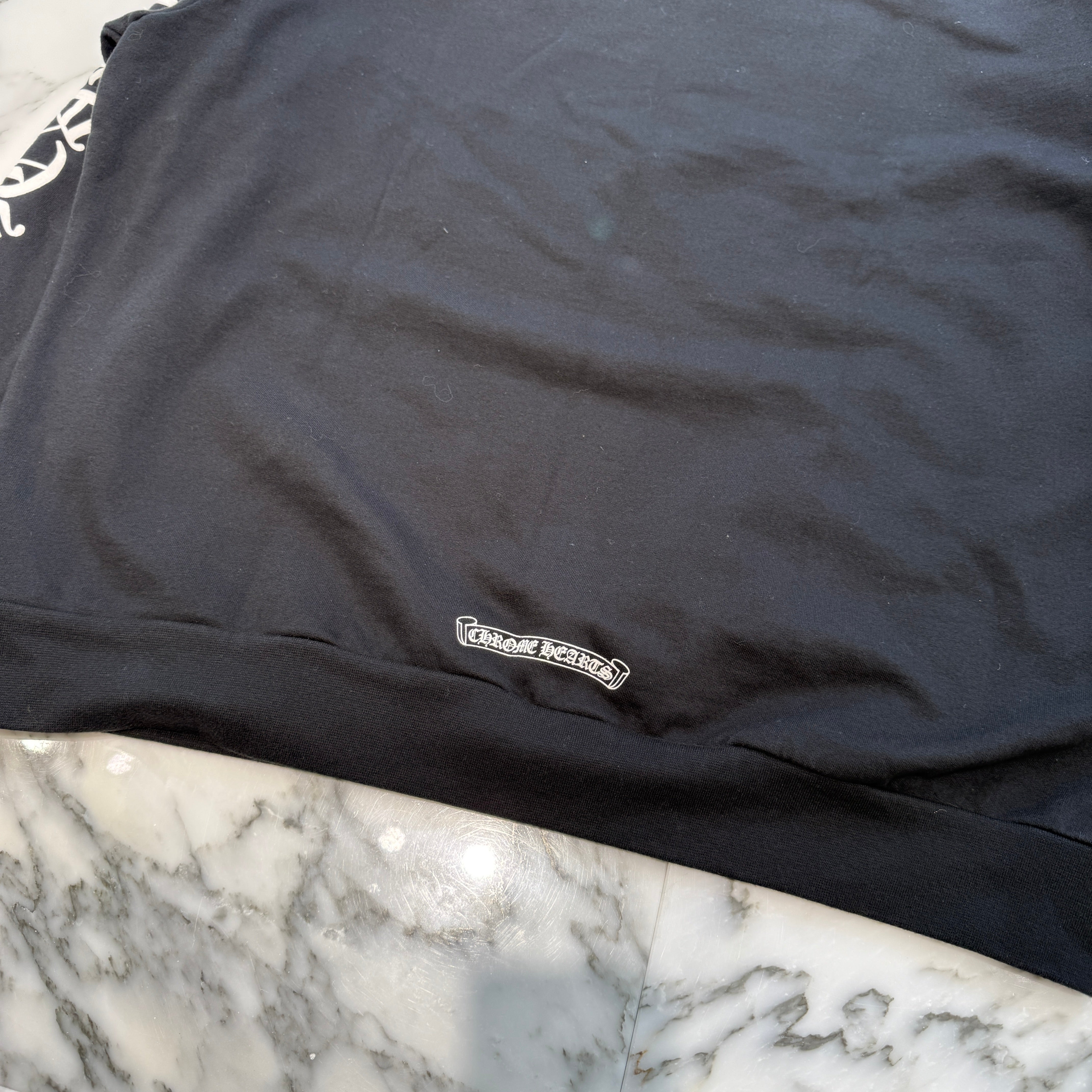 CHROME HEARTS Neck Logo Crewneck Sweatshirt Size L クロムハーツ ネックロゴクルーネックスウェットシャツ サイズL