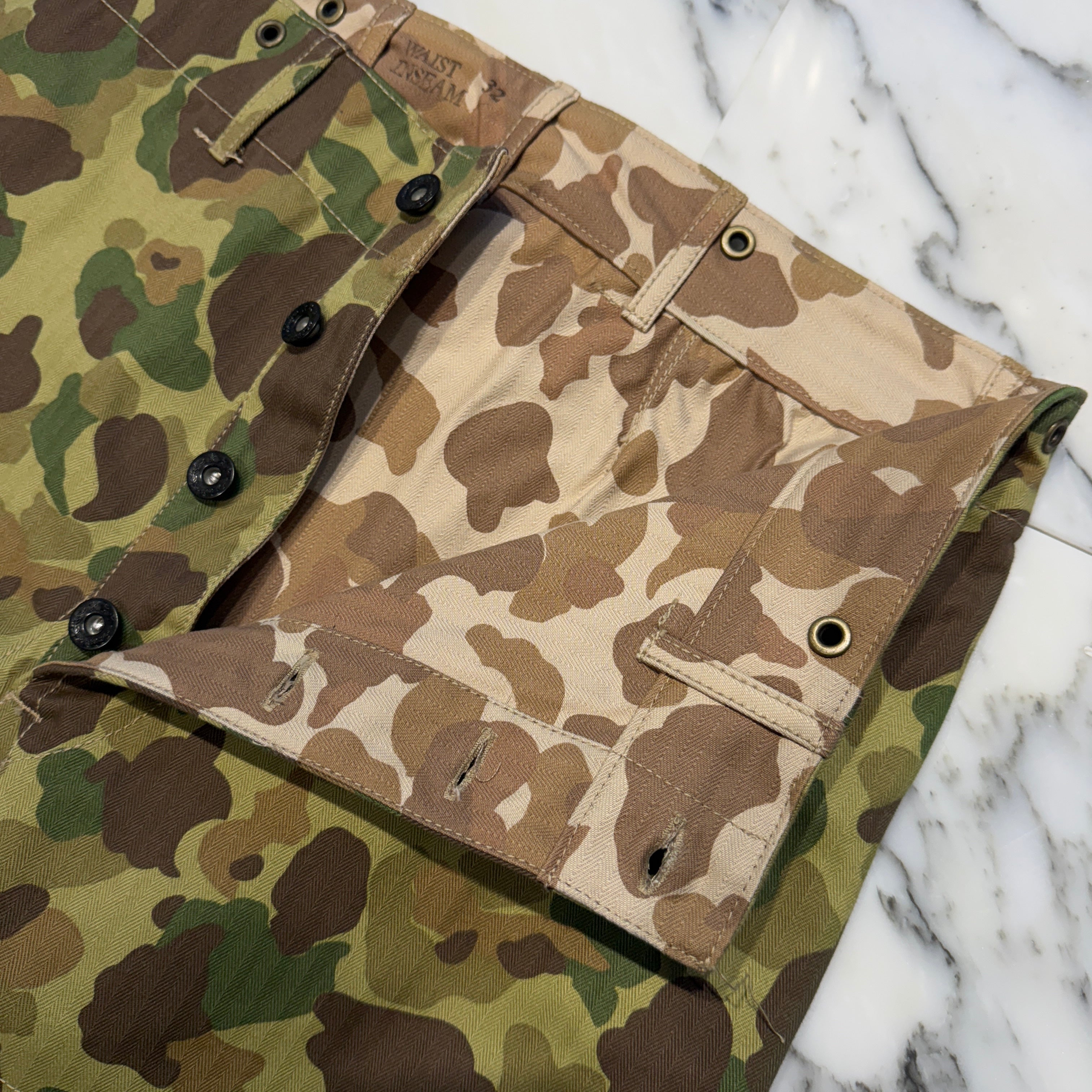 THE REAL MCCOY'S 2019SS P1944 CAMOUFLAGE TROUSERS Size 32 MP19002 ザリアルマッコイズ カモフラージュトラウザー パンツ サイズ32