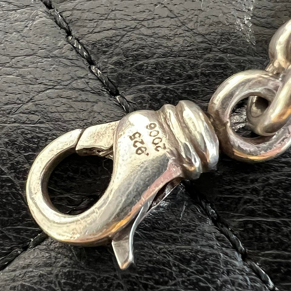 CHROME HEARTS DICE Cross Ball Silver Bracelet Size 9 LINK クロムハーツ ダイス クロスボール シルバー ブレスレット サイズ9リンク