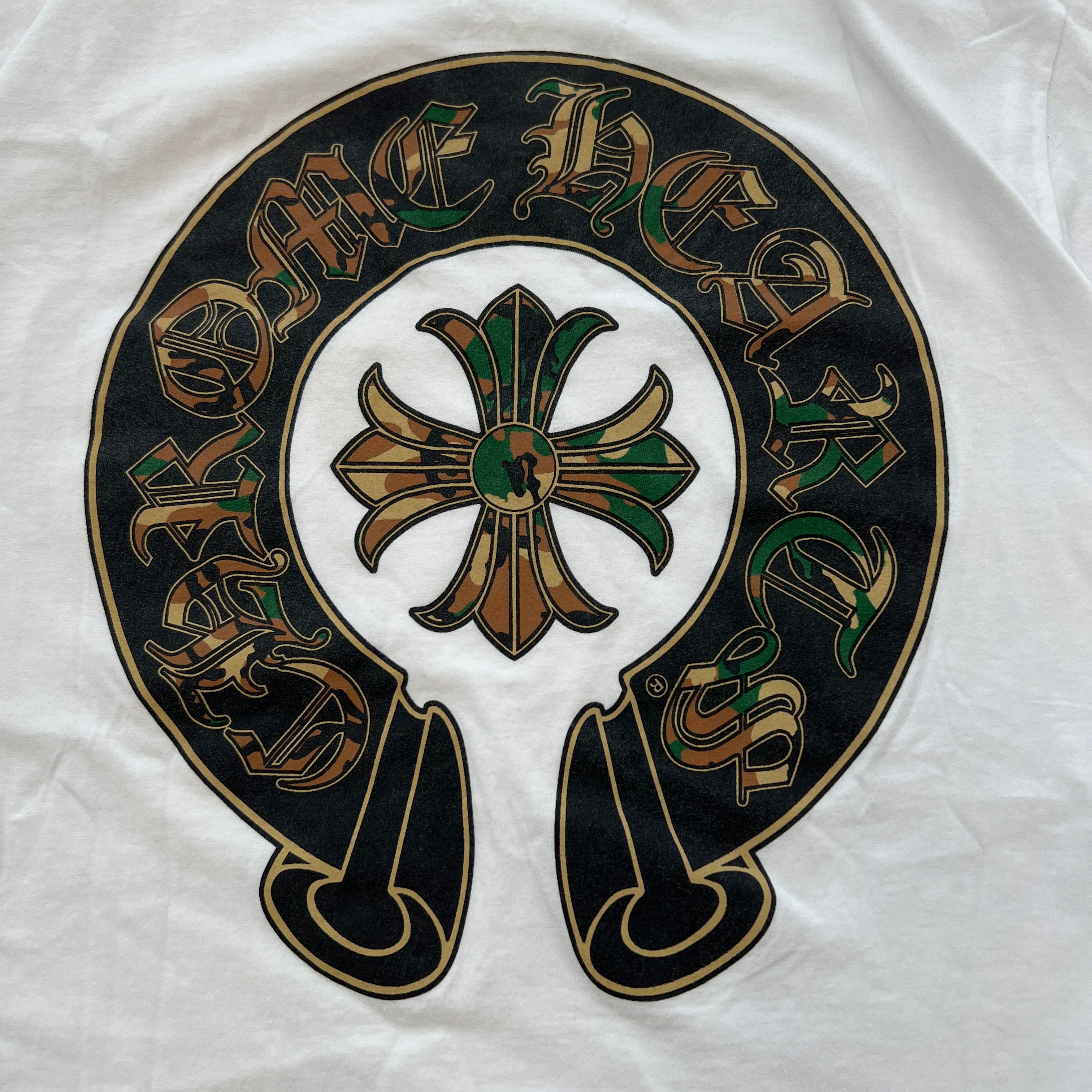 CHROME HEARTS Camo Horseshoe Print Tee Size L クロムハーツ カモ ホースシュープリント Tシャツ サイズL