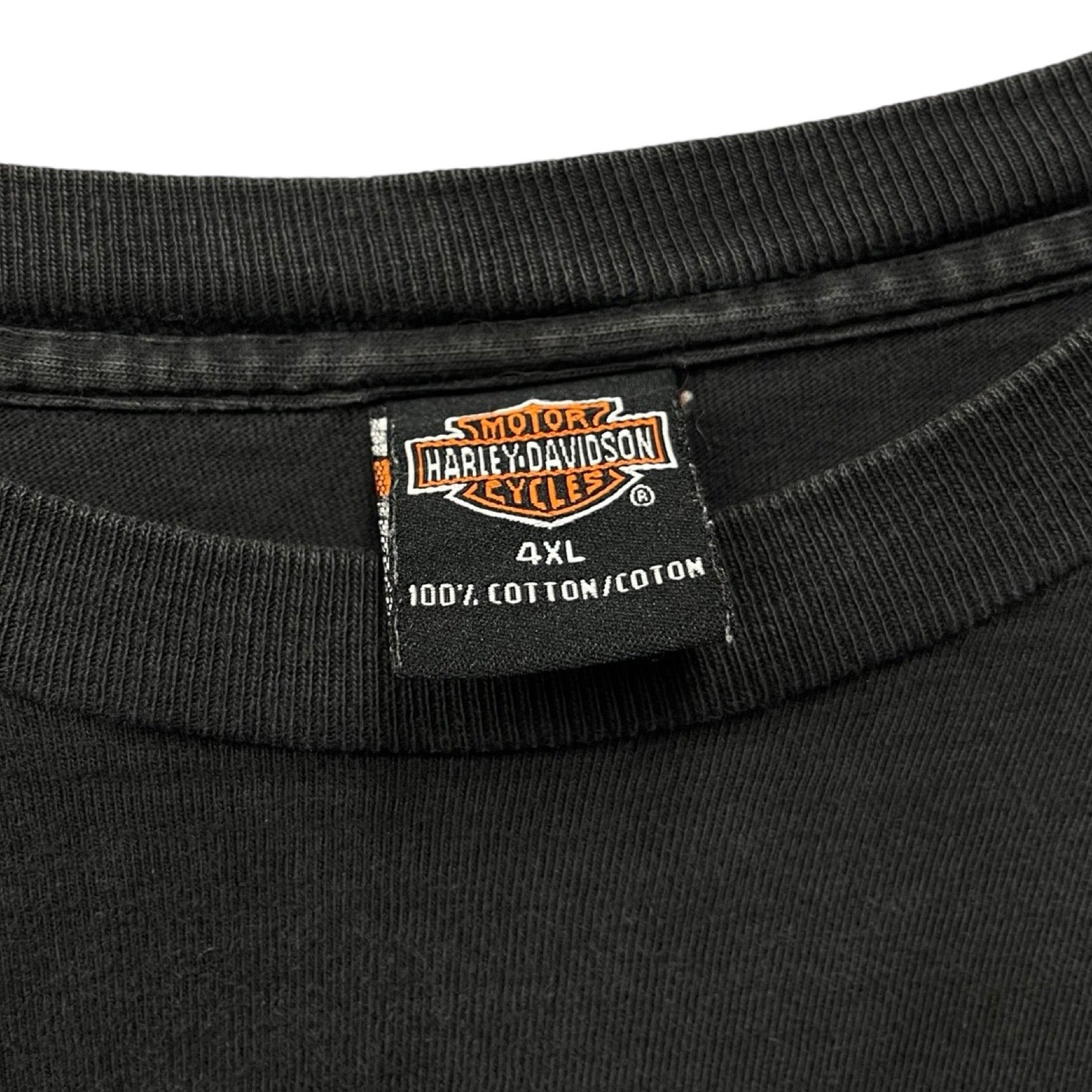 Vintage 00's Harley-Davidson "Iron Hawk And Globe" S/S Tee Size 4XL