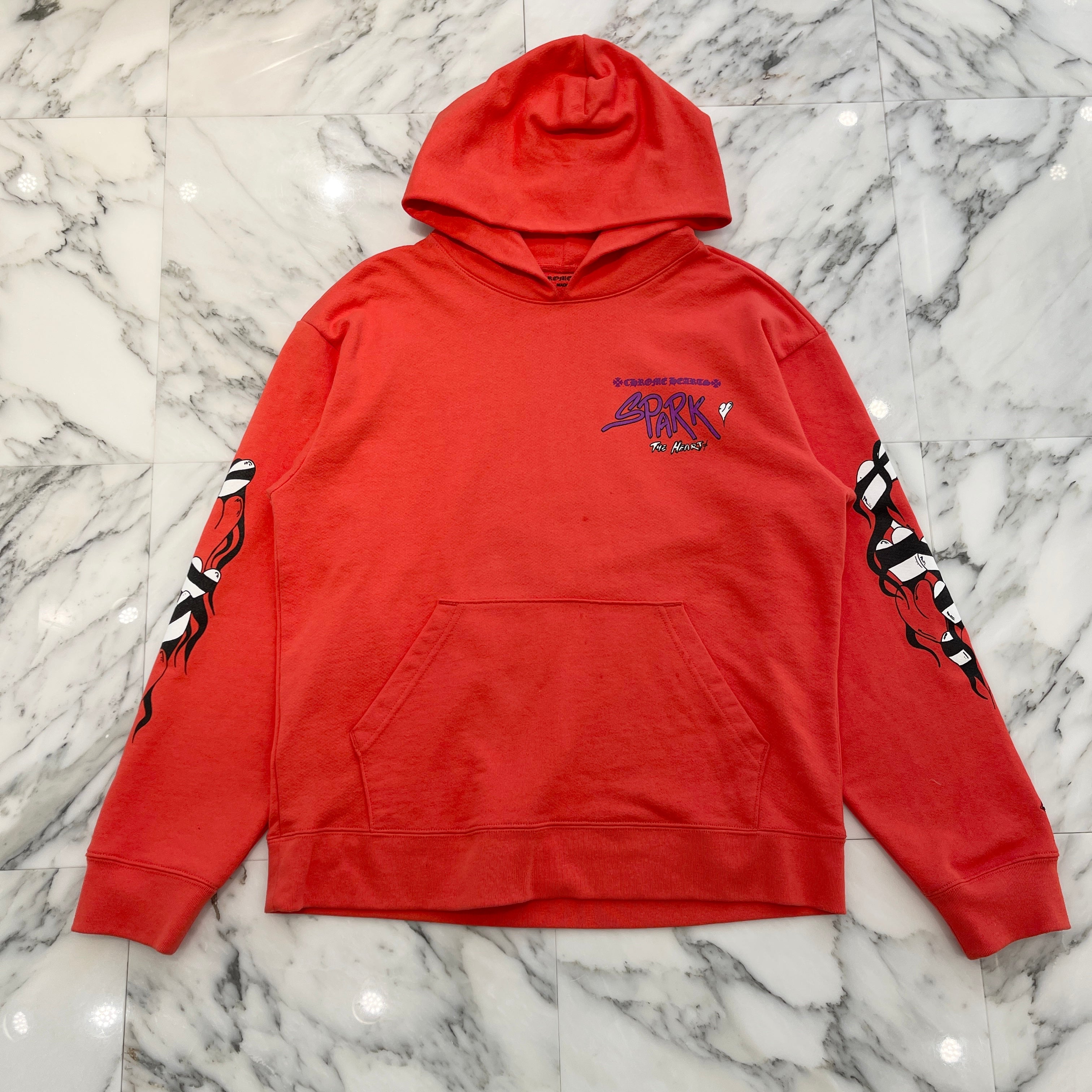 CHROME HEARTS × MATTY BOY 2023SS Sadistic Lipstick Pullover Hoodie Size L クロムハーツ × マッティボーイ サディスティック リップスティック プルオーバー サイズL