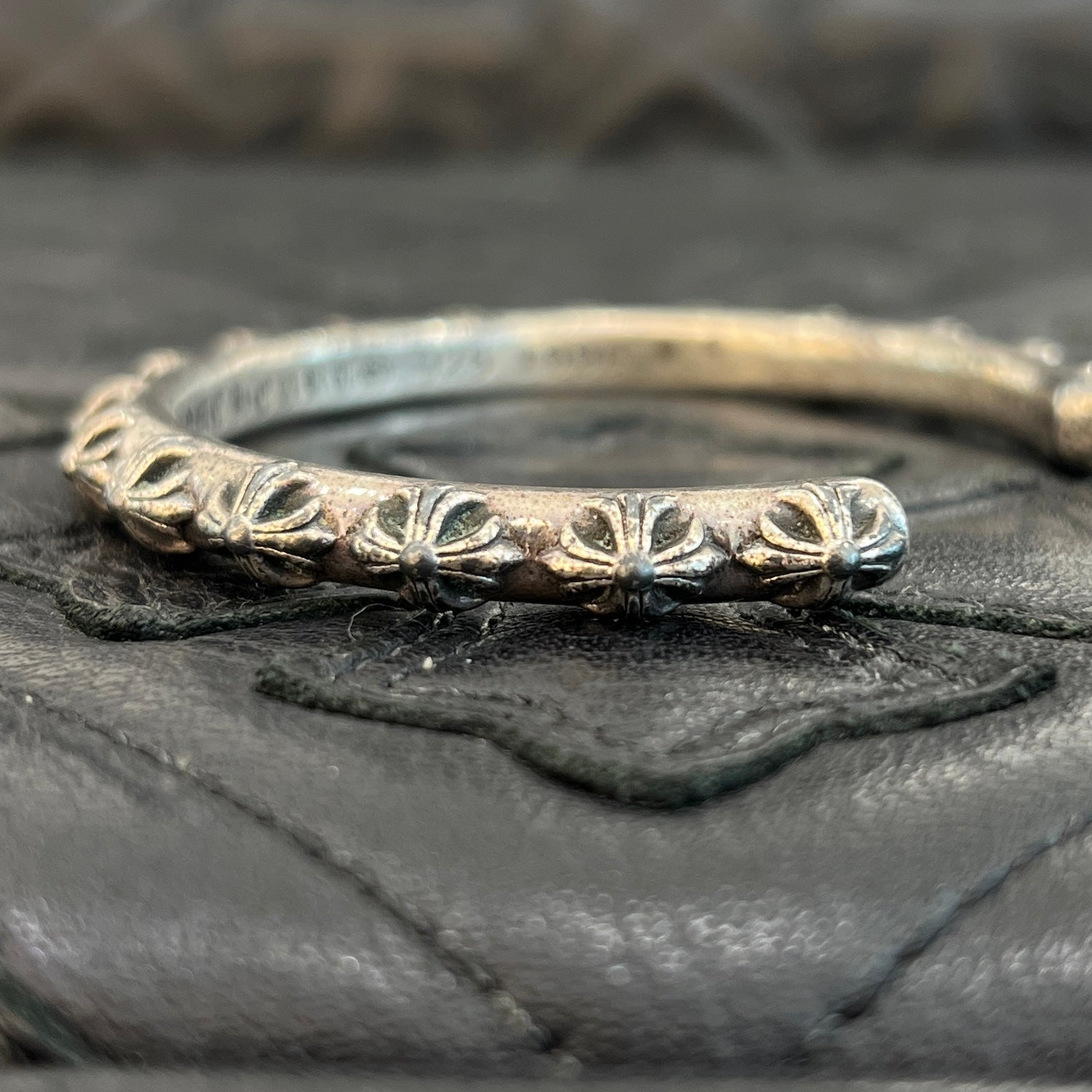 CHROME HEARTS CH Plus Cross Bangle クロムハーツ CHプラスクロス バングル シルバー925