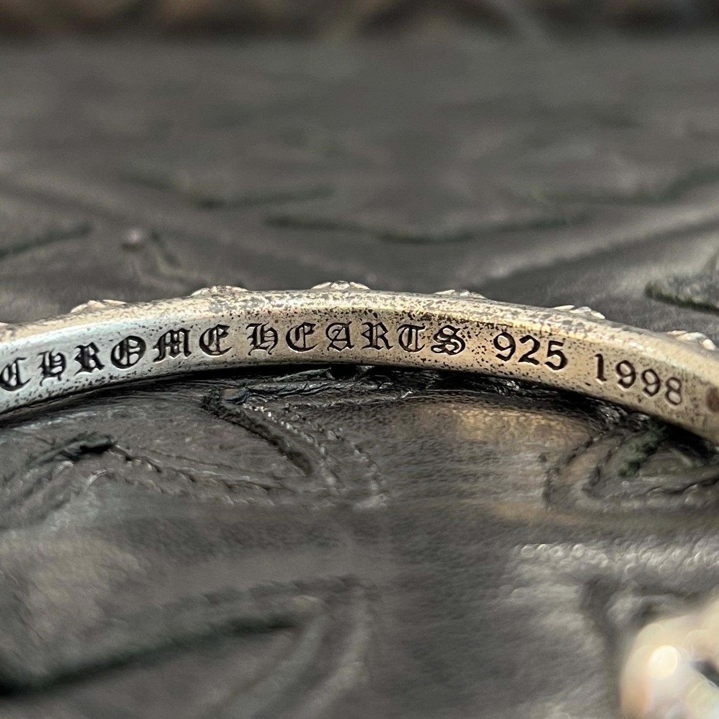 CHROME HEARTS CH Plus Cross Bangle クロムハーツ CHプラスクロス バングル シルバー925