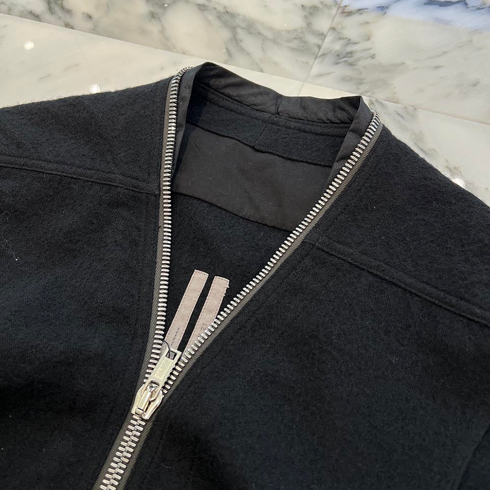 Rick Owens 2021AW Zip Larry Shirt RU02A5288-WCF Size 38 リックオウェンス ジップ ラリーシャツ サイズ38