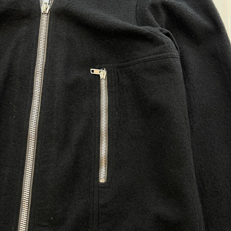 Rick Owens 2021AW Zip Larry Shirt RU02A5288-WCF Size 38 リックオウェンス ジップ ラリーシャツ サイズ38