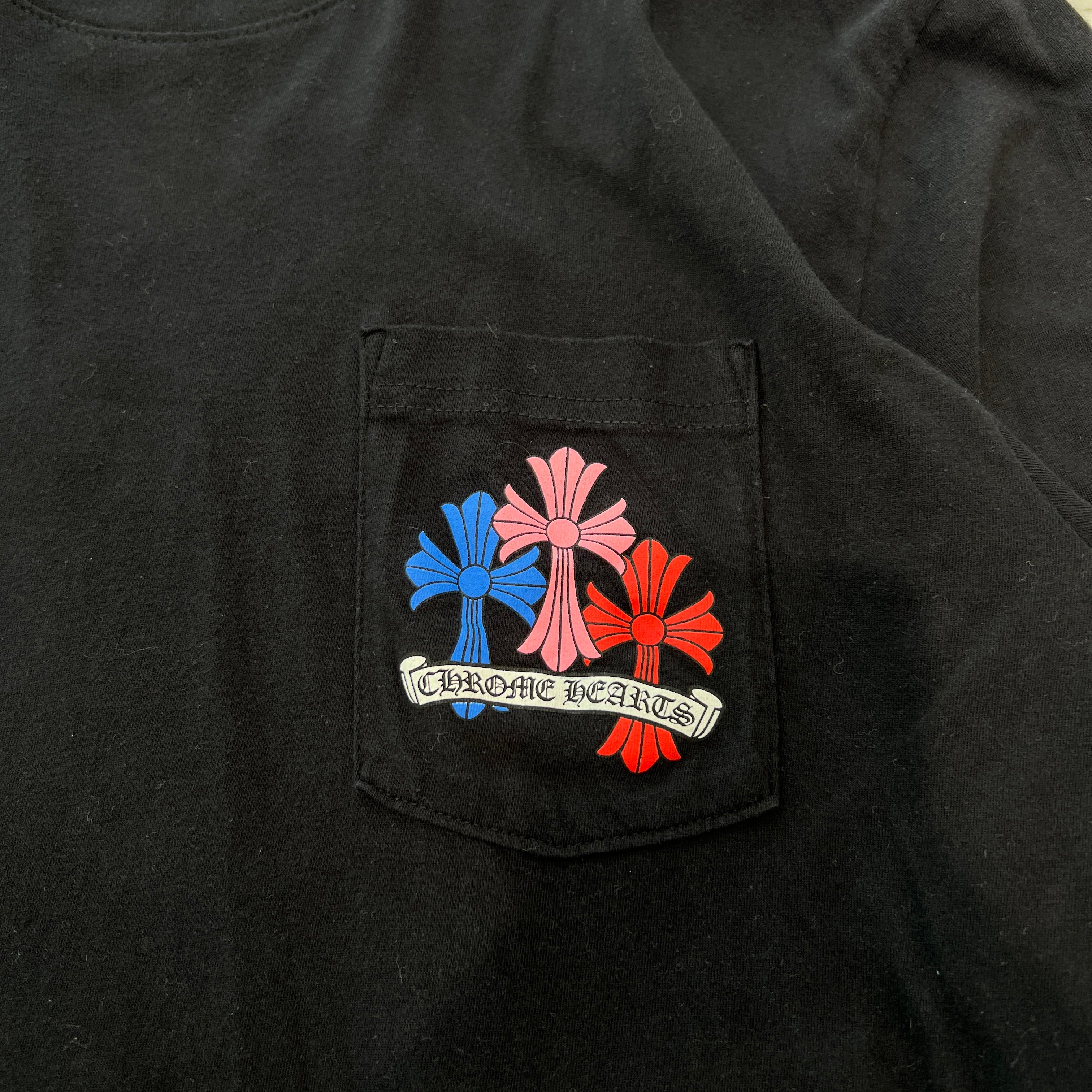 CHROME HEARTS 2021SS MLTCOL CEM CRS Long Sleeve Tee Size L クロムハーツ マルチカラー セメタリークロス ロングスリーブTシャツ サイズL