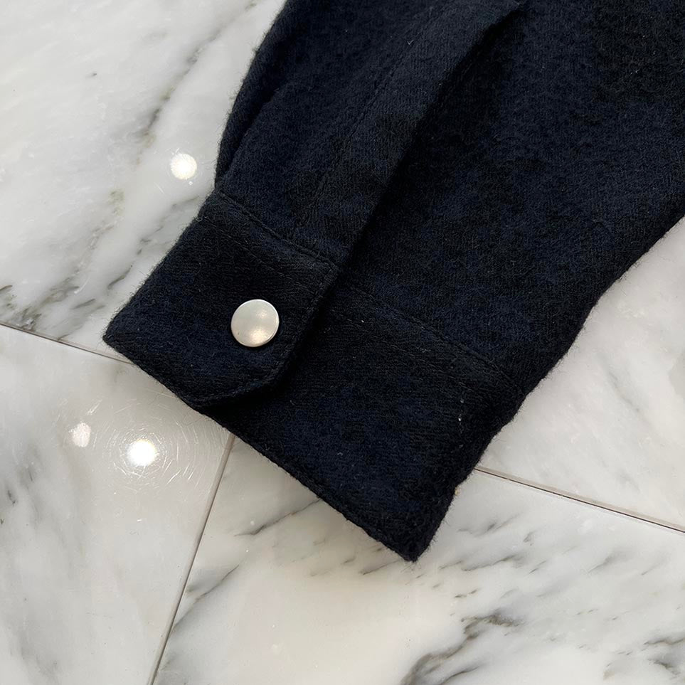 Rick Owens 2021AW Zip Larry Shirt RU02A5288-WCF Size 38 リックオウェンス ジップ ラリーシャツ サイズ38