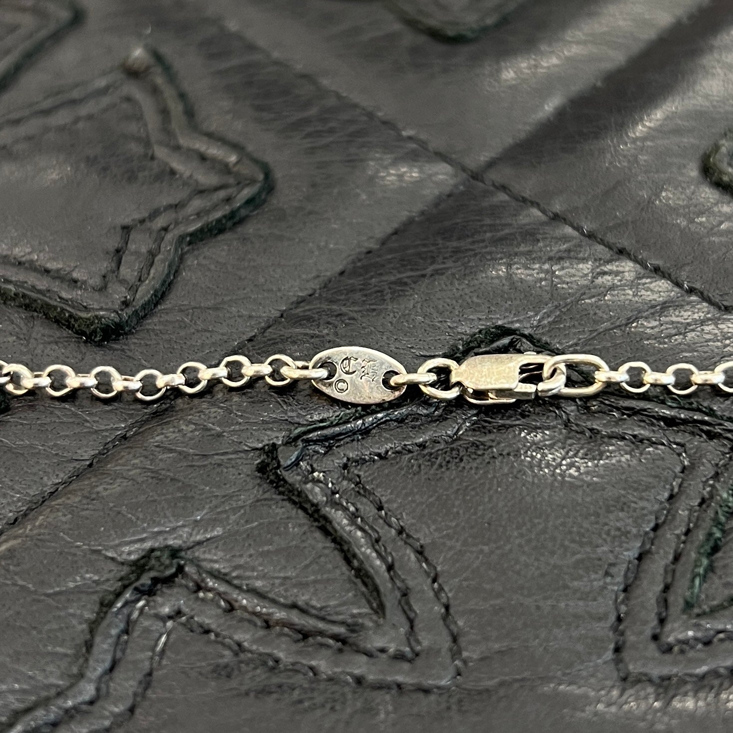 CHROME HEARTS Safety Pin Pendant Top Roll Chain Necklace Size 16 Inch クロムハーツ セーフティピン ペンダントトップ ロールチェーン ネックレス サイズ16インチ