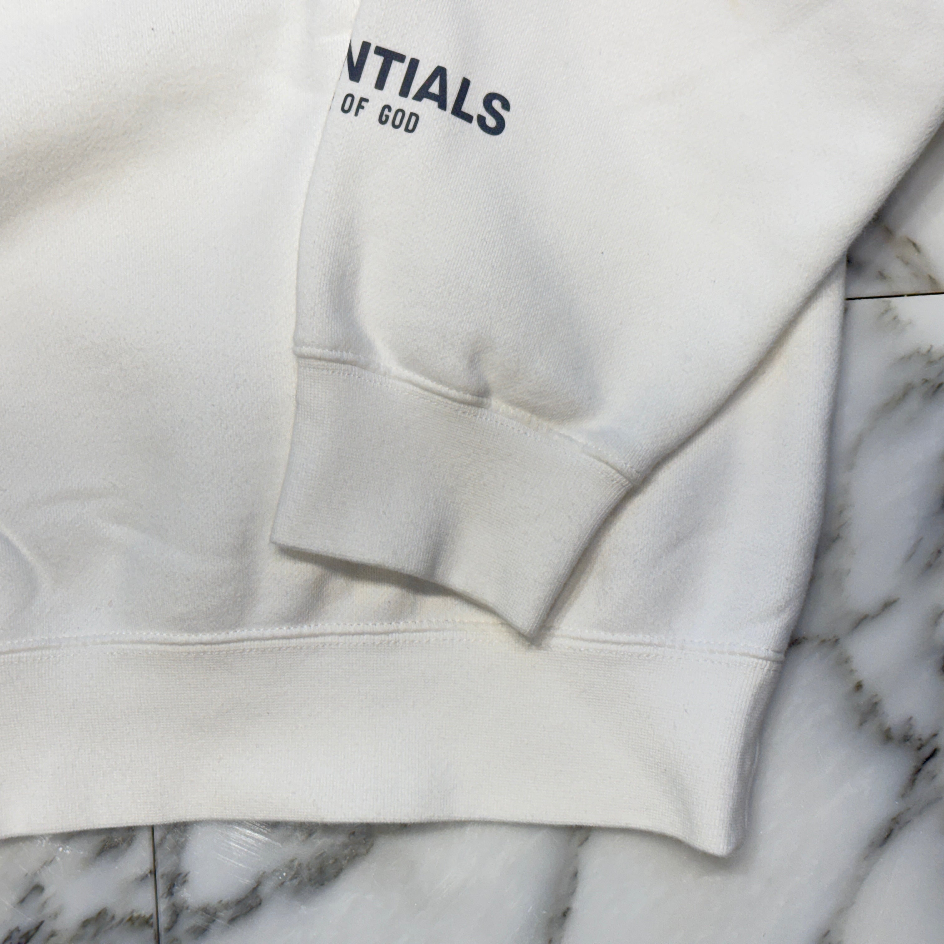 FEAR OF GOD ESSENTIALS 2020SS 3D Silicon Applique Crewneck Sweat Shirt Size M フィアオブゴッド エッセンシャル 3Dシリコンアップリケ クルーネック スウェットシャツ サイズM