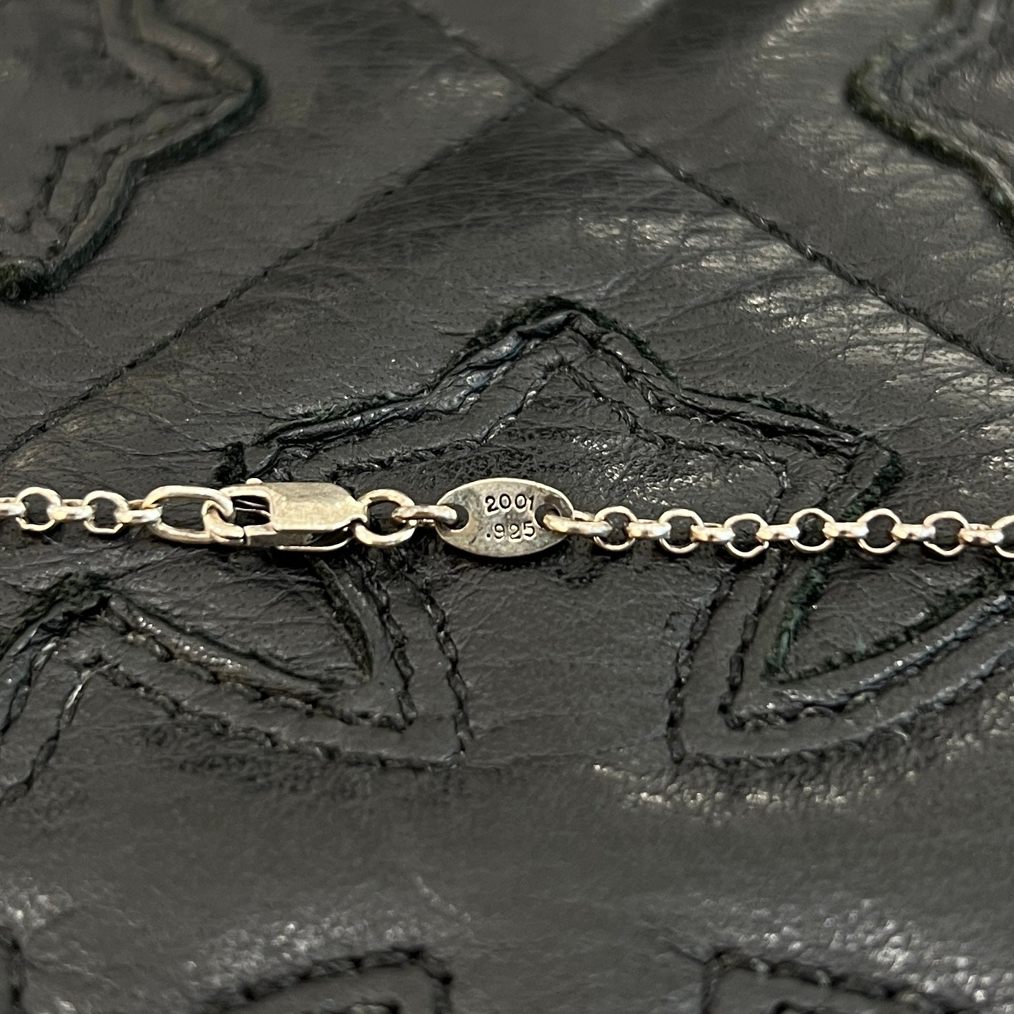 CHROME HEARTS Safety Pin Pendant Top Roll Chain Necklace Size 16 Inch クロムハーツ セーフティピン ペンダントトップ ロールチェーン ネックレス サイズ16インチ