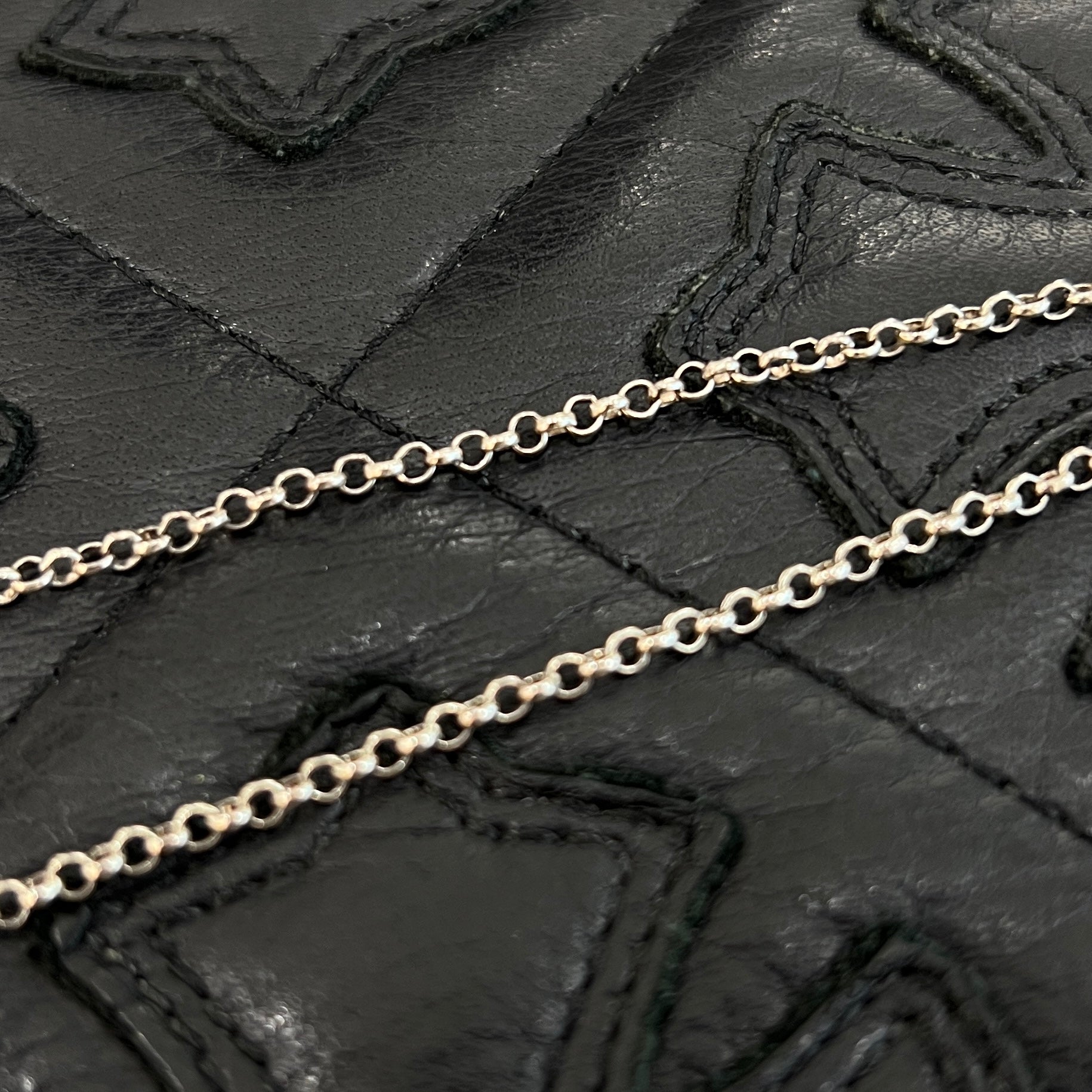 CHROME HEARTS Safety Pin Pendant Top Roll Chain Necklace Size 16 Inch クロムハーツ セーフティピン ペンダントトップ ロールチェーン ネックレス サイズ16インチ