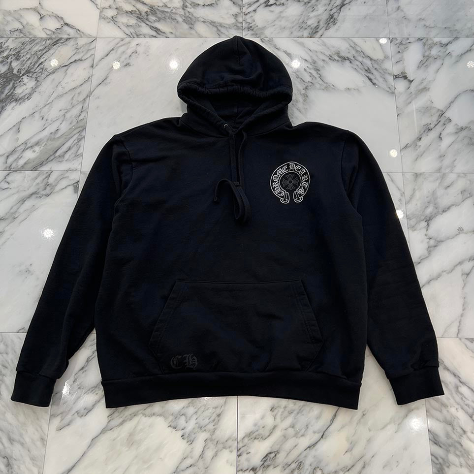 CHROME HEARTS Las Vegas Limited Silver Horseshoe Pullover Hoodie Size L クロムハーツ ラスベガス限定 シルバー ホースシュー プルオーバーフーディー サイズL