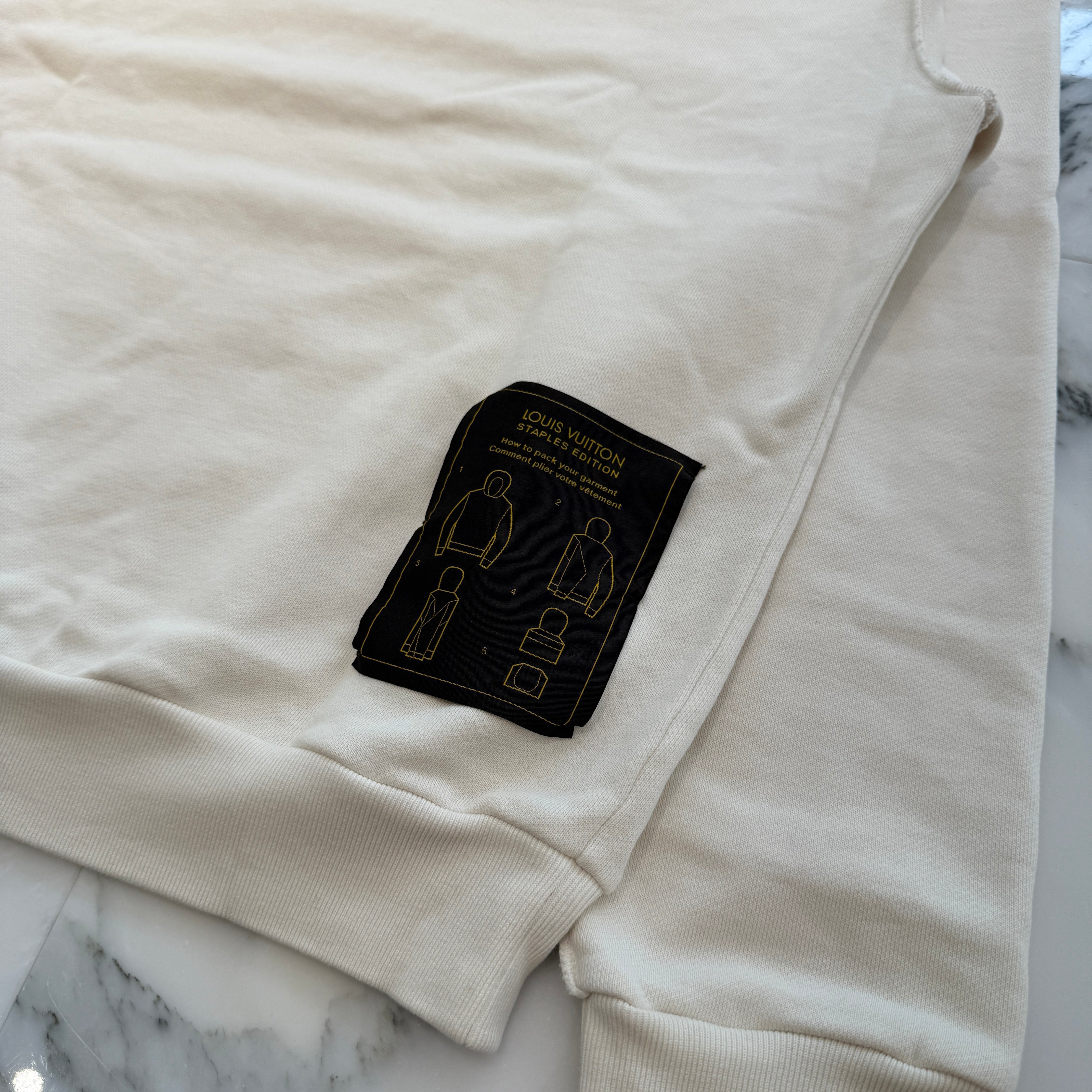 LOUIS VUITTON 2020AW Inside Out Pullover Hoodie HIY48W Size M ルイヴィトン インサイドアウト プルオーバー フーディ サイズM